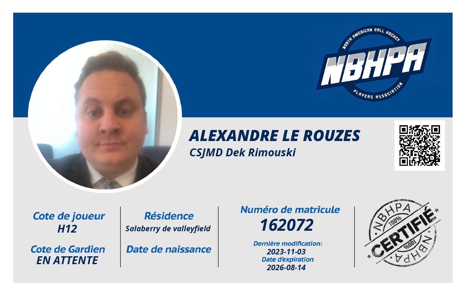 Alexandre Le Rouzes 