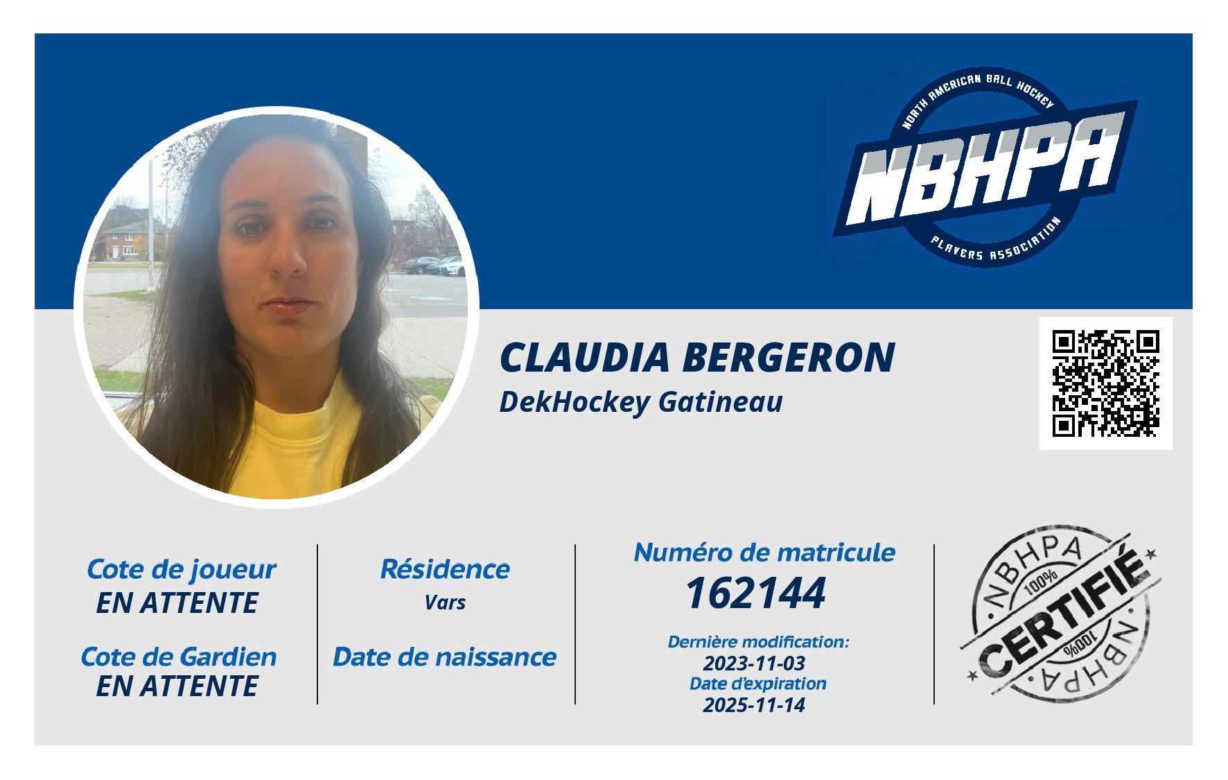 Claudia Bergeron