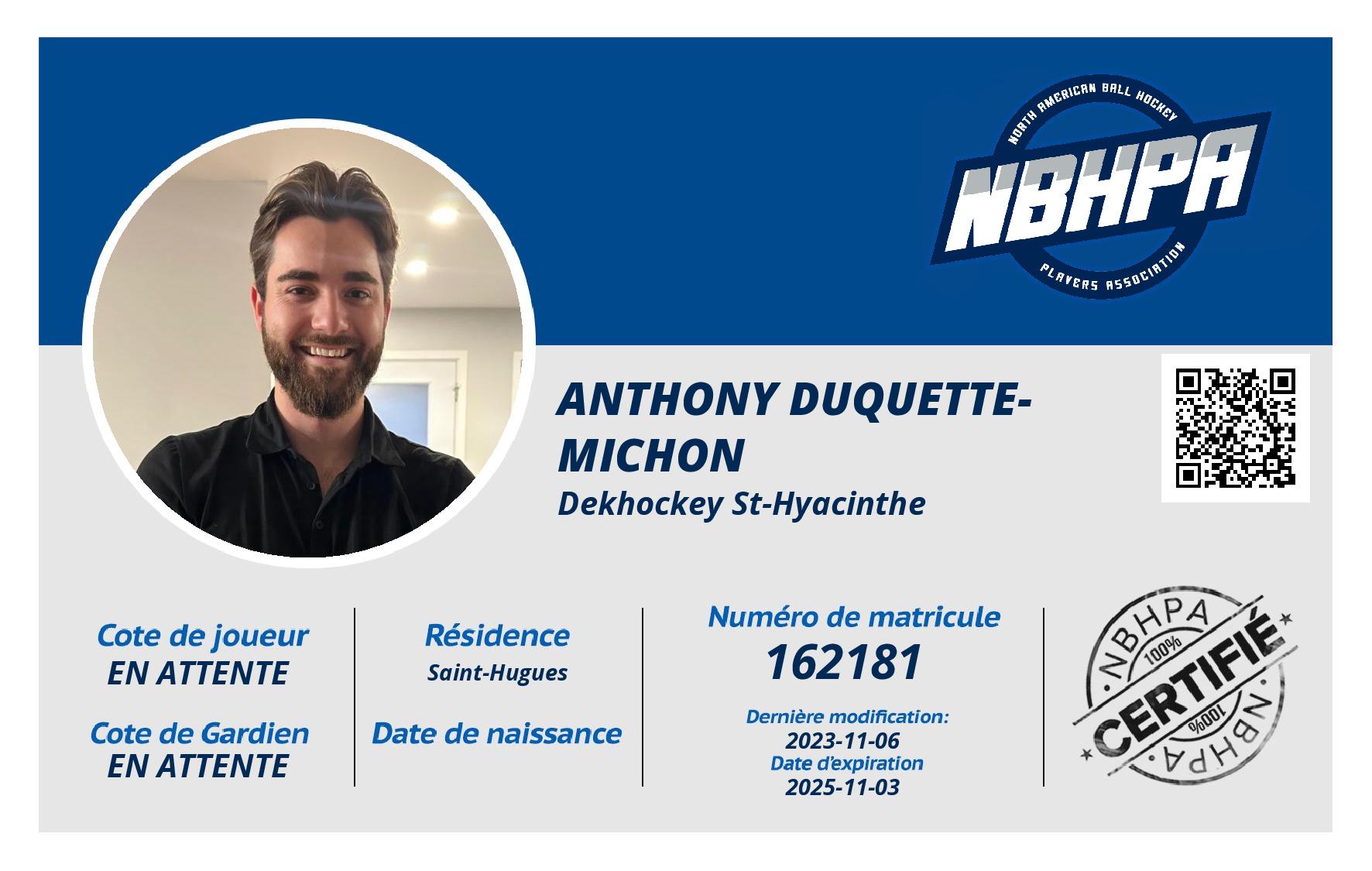 Anthony Duquette-Michon