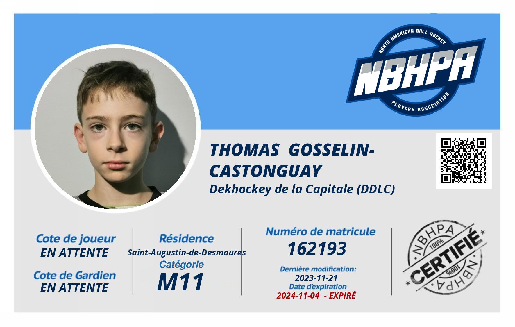 Thomas  Gosselin-Castonguay