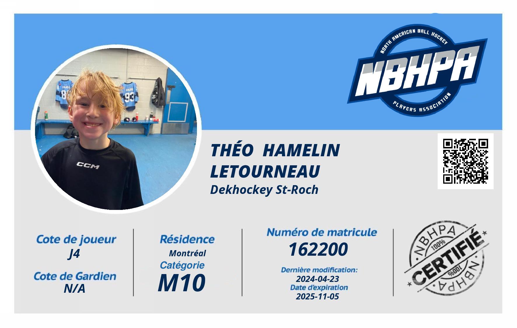 Théo  Hamelin Letourneau 