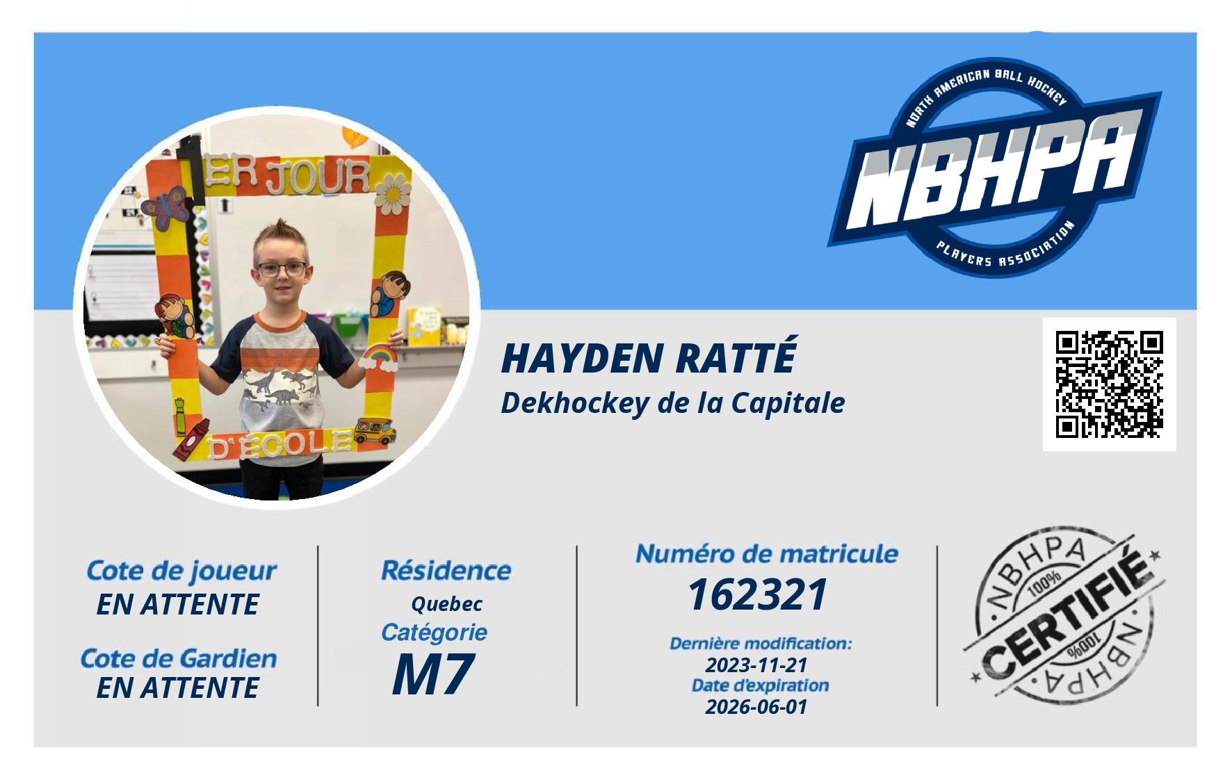 Hayden Ratté