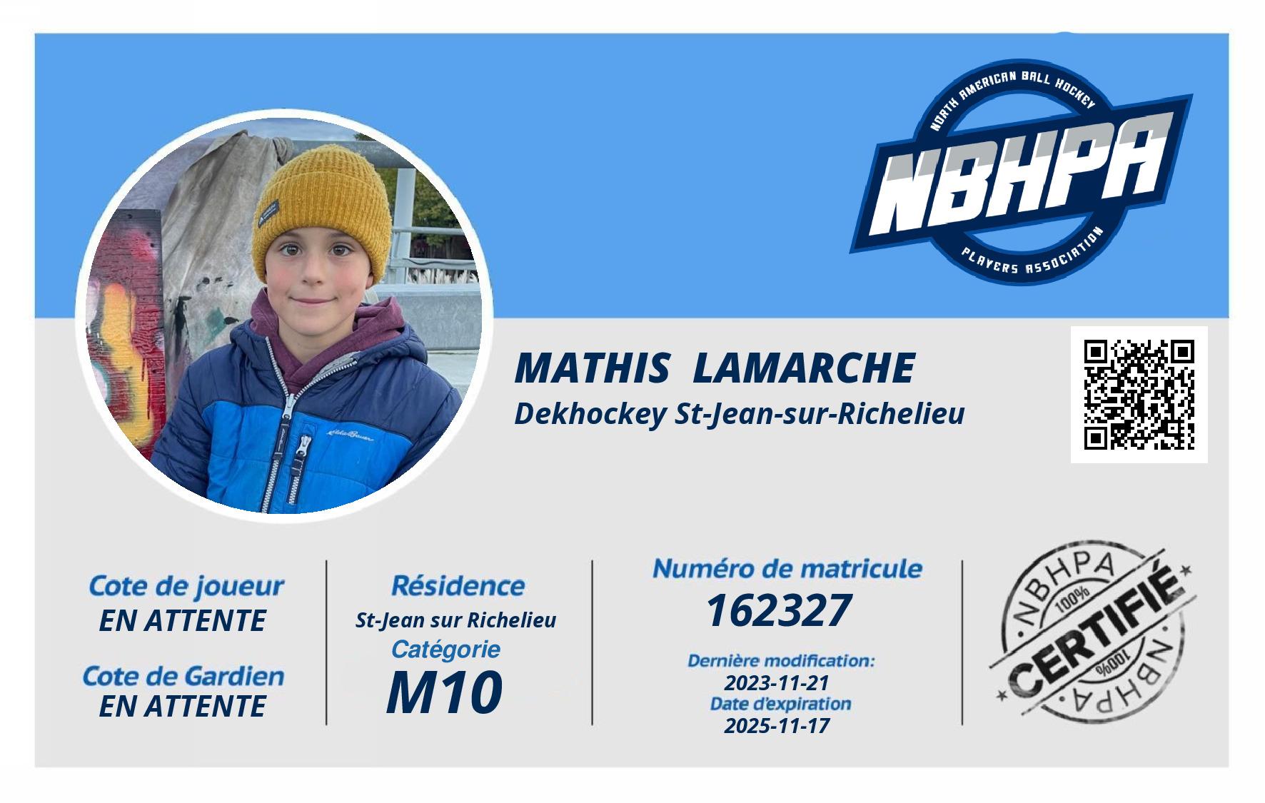 Mathis  Lamarche 