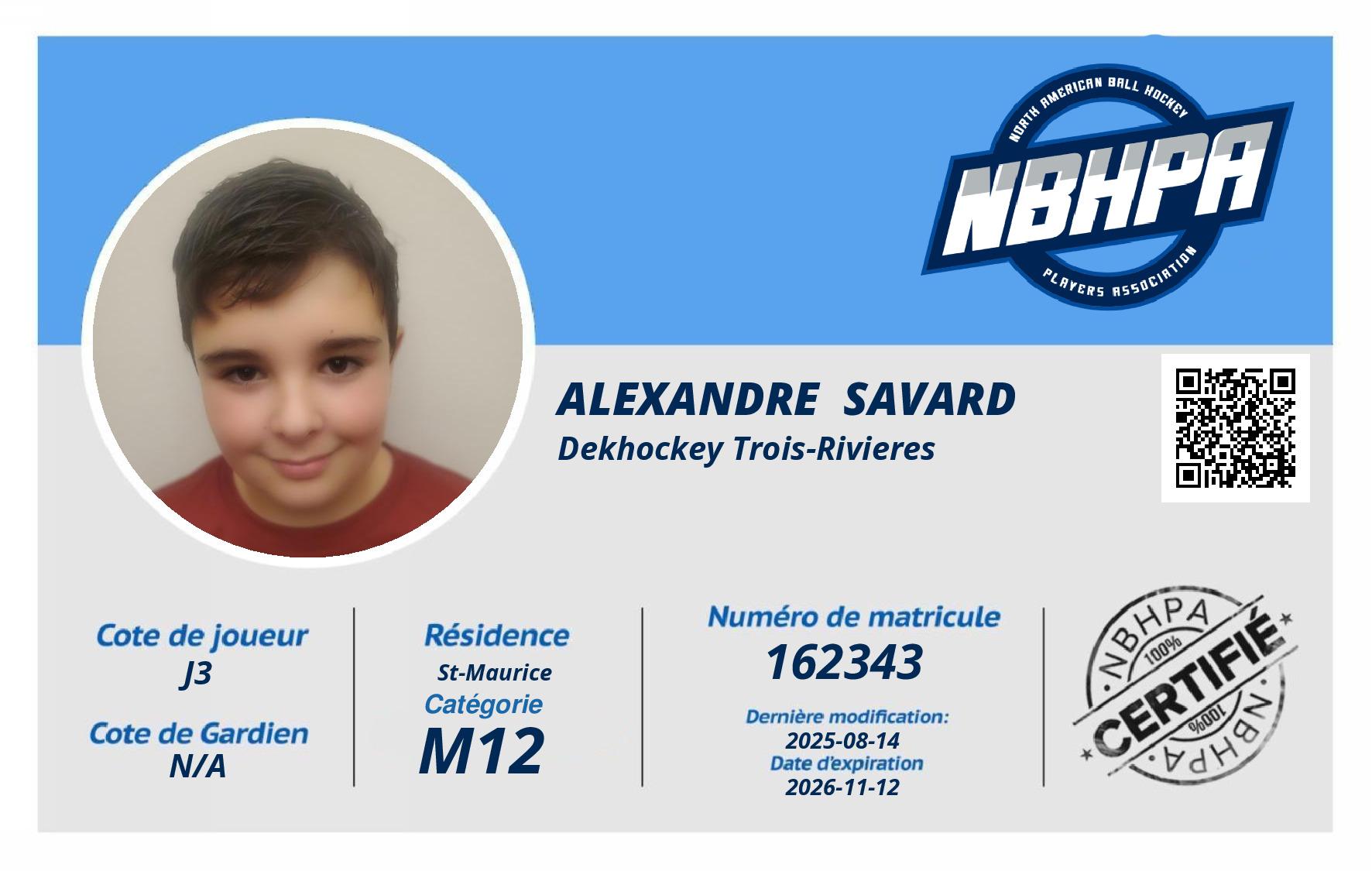 Alexandre  Savard 