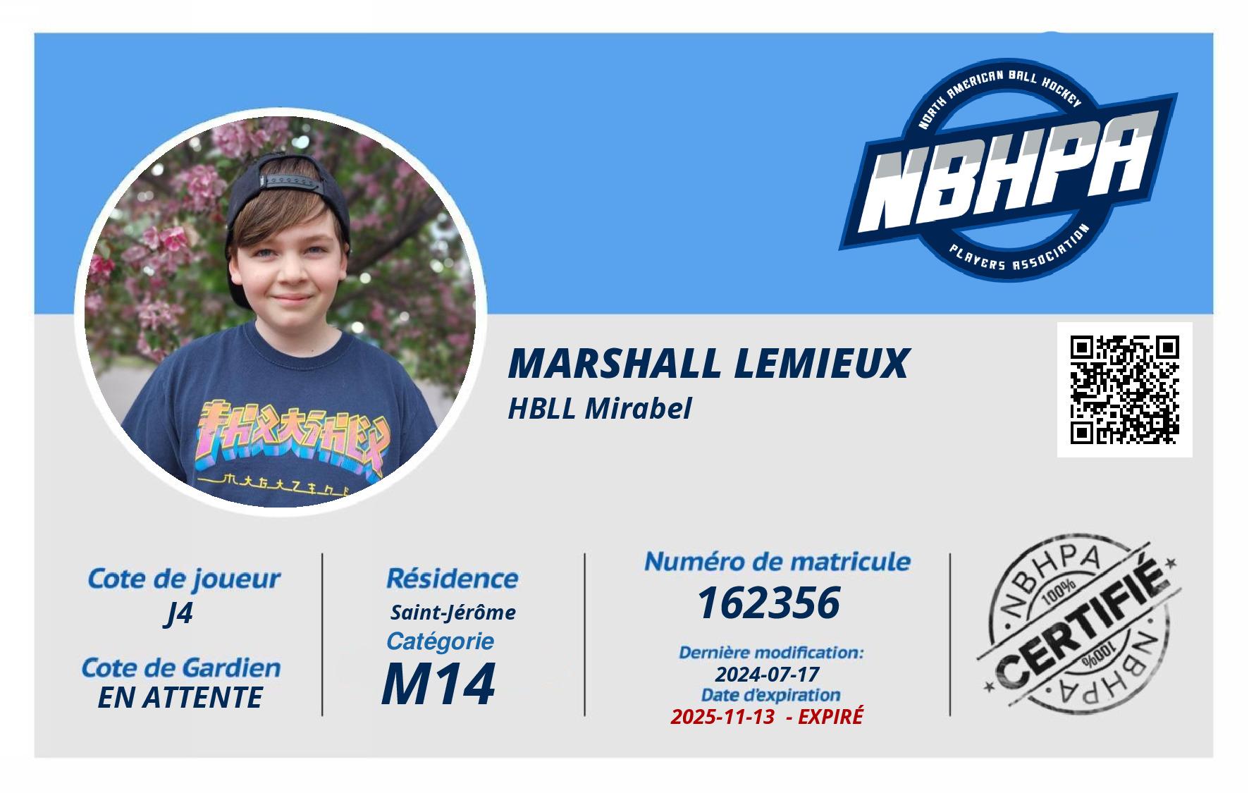 Marshall Lemieux