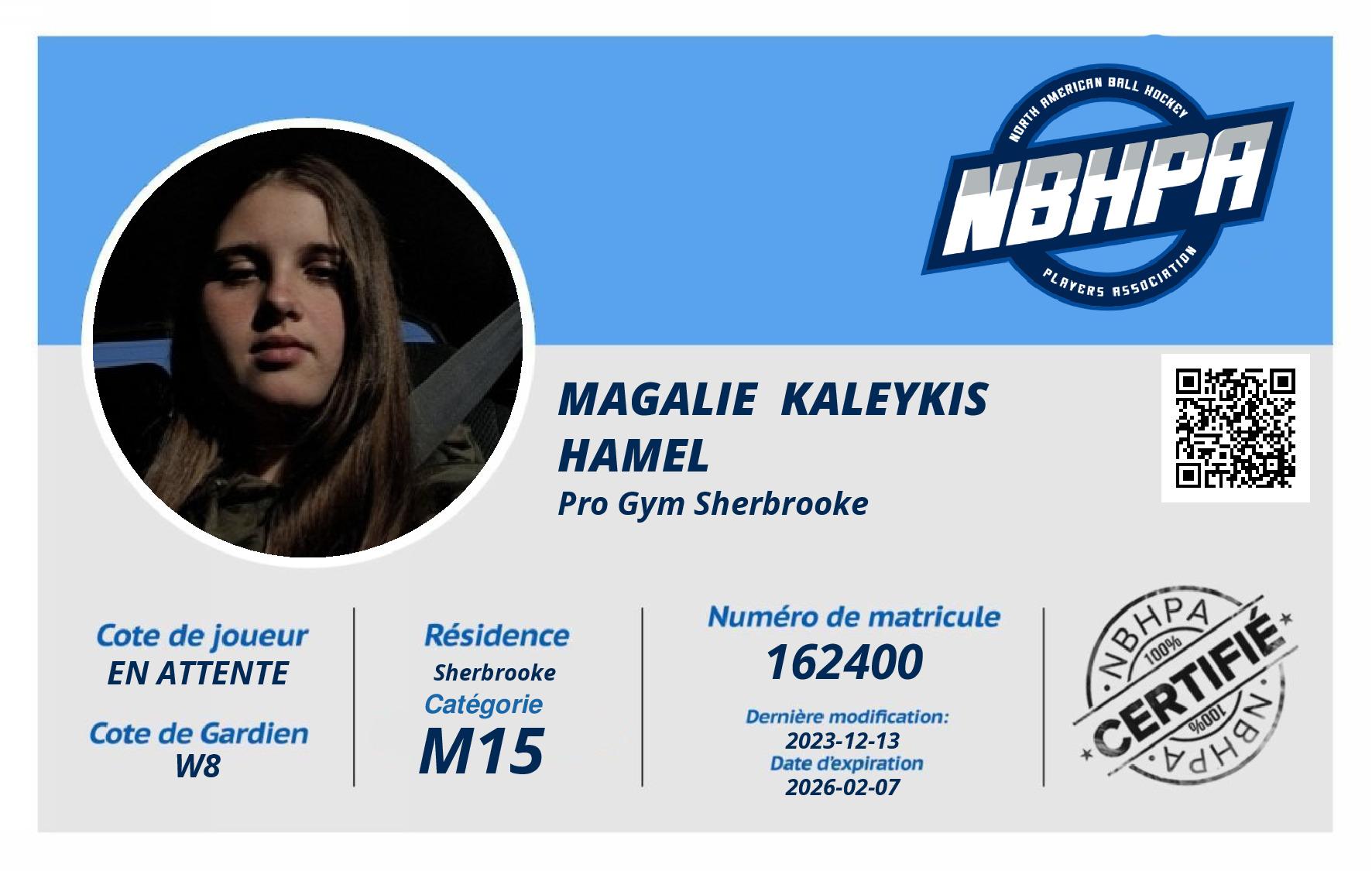 Magalie  Kaleykis Hamel