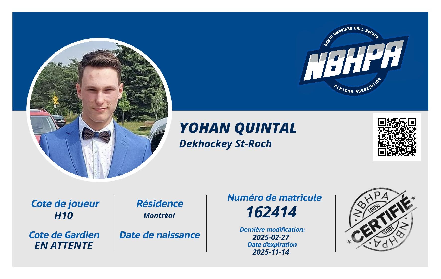 Yohan Quintal 