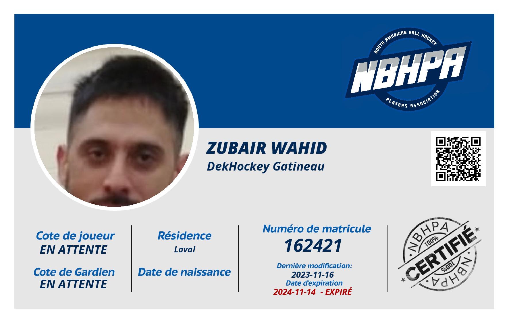 Zubair wahid