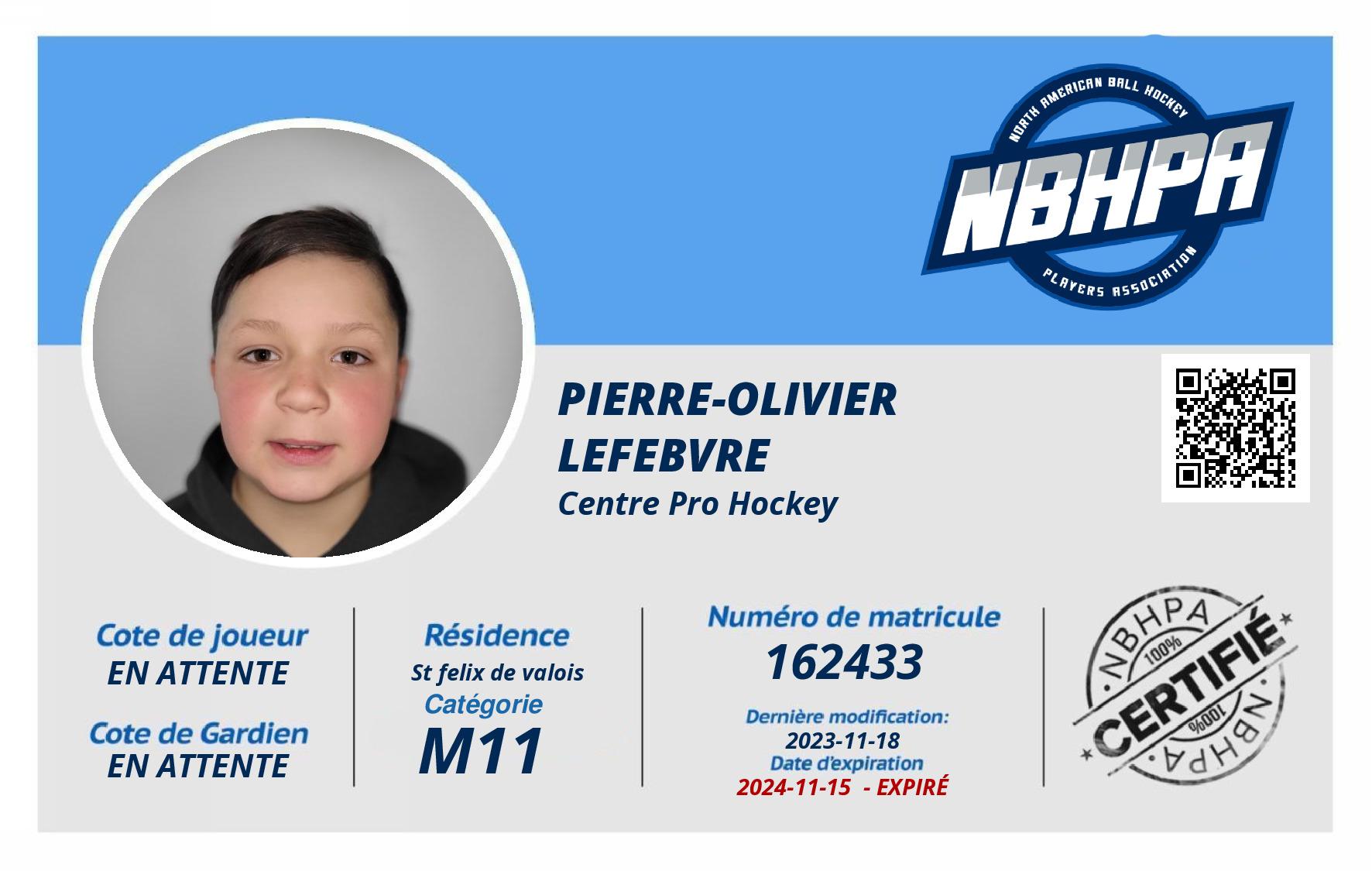 Pierre-Olivier  Lefebvre