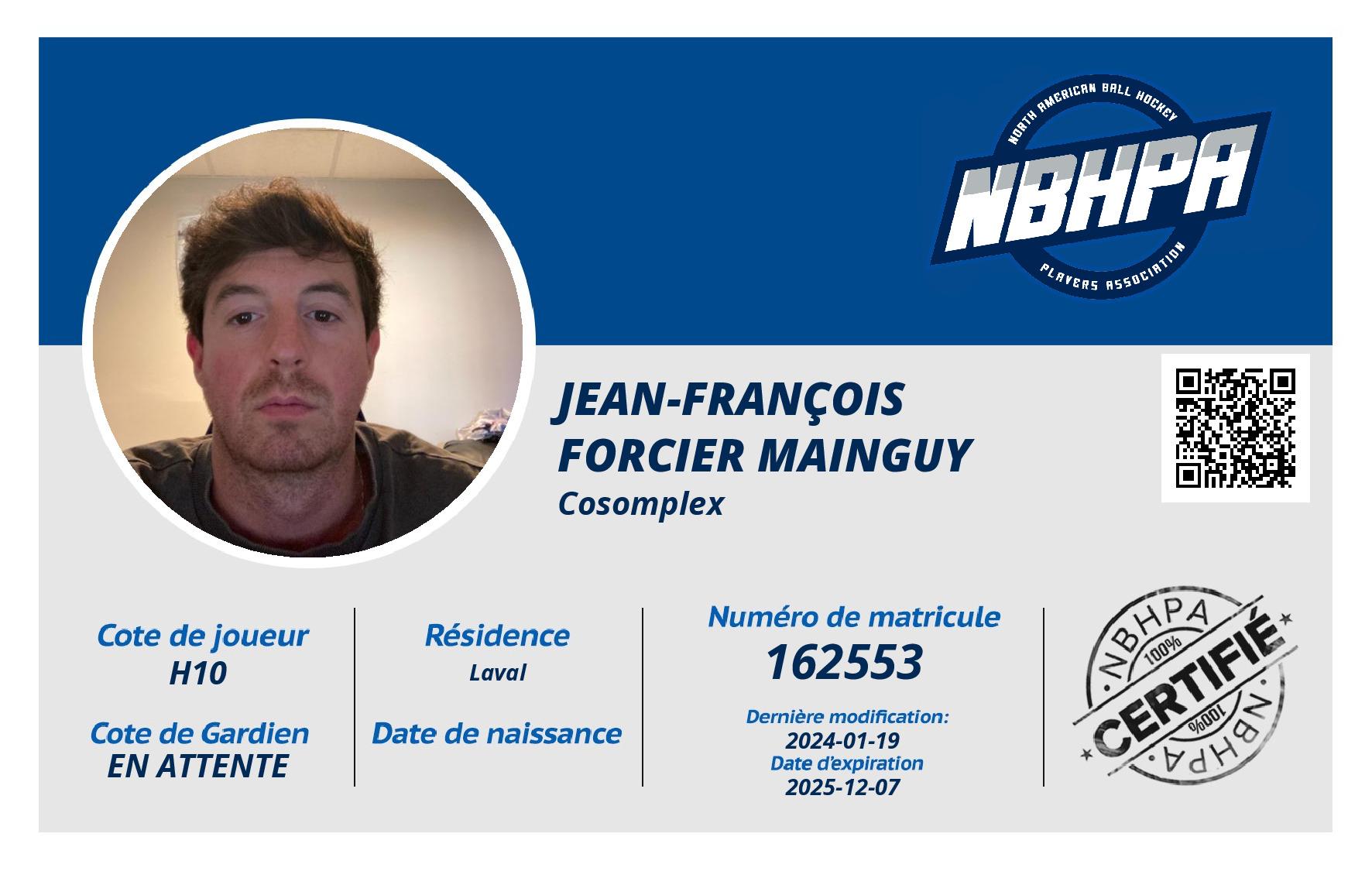 Jean-François  Forcier mainguy