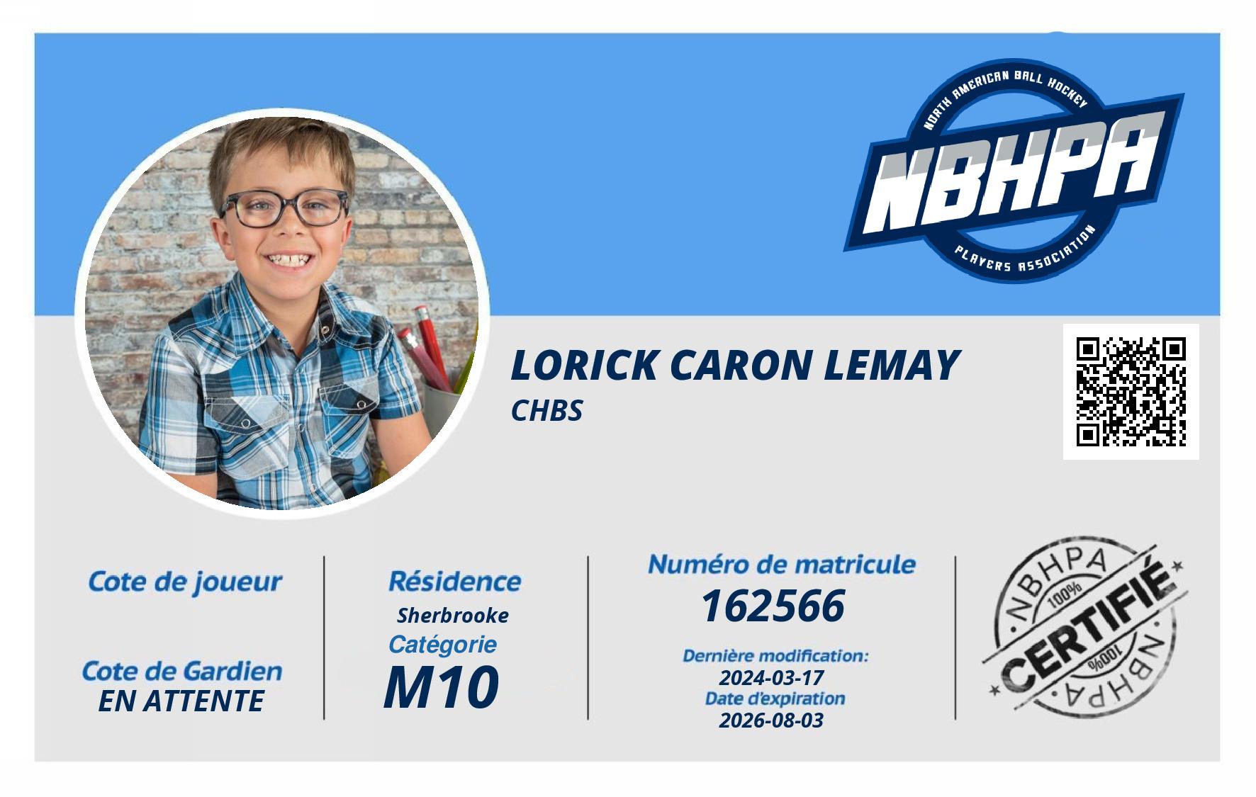 Lorick Caron Lemay