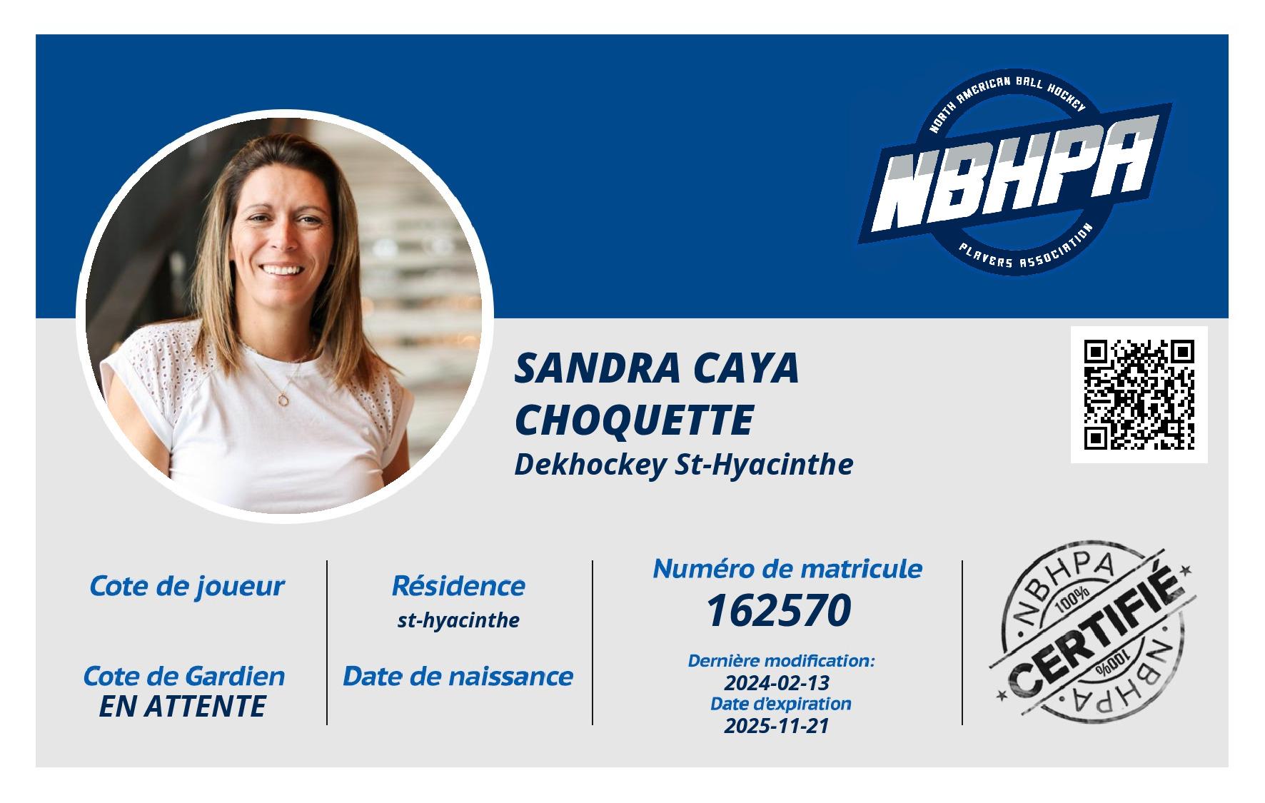 Sandra Caya choquette