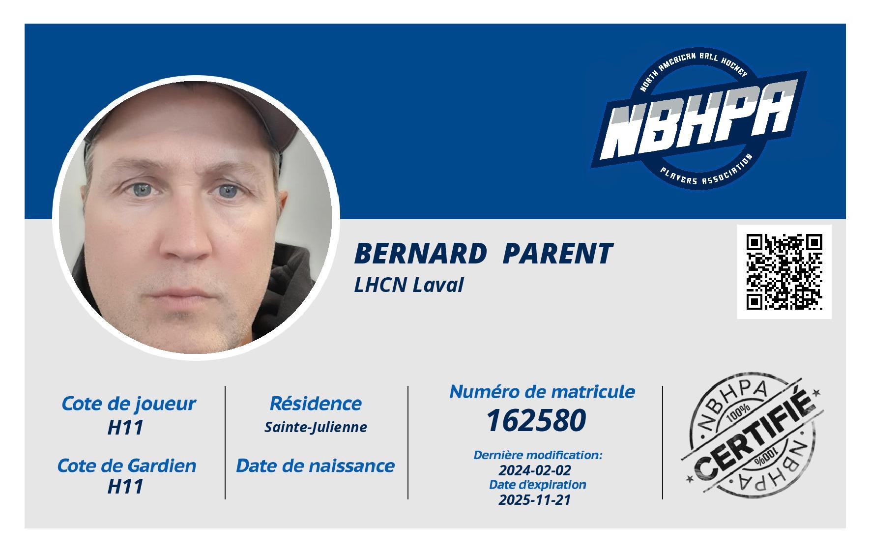 Bernard  Parent 