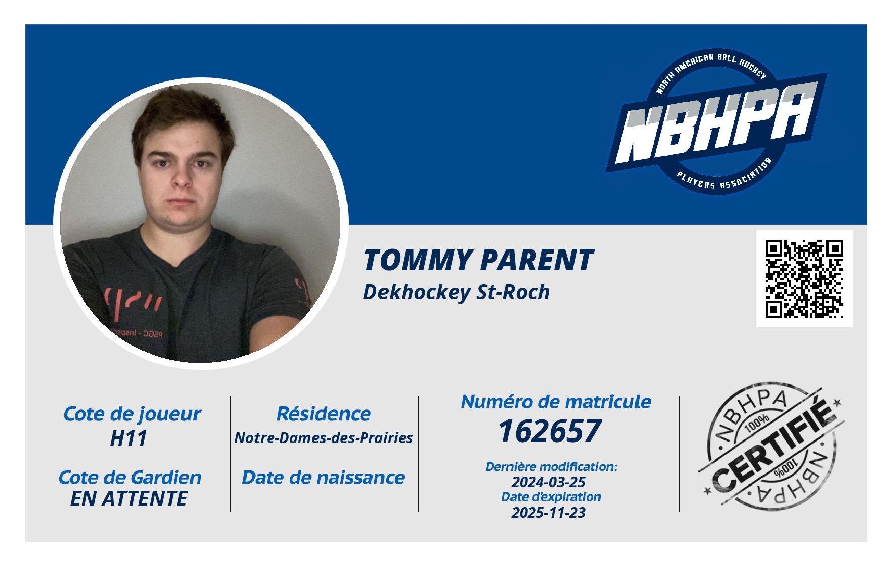 Tommy Parent