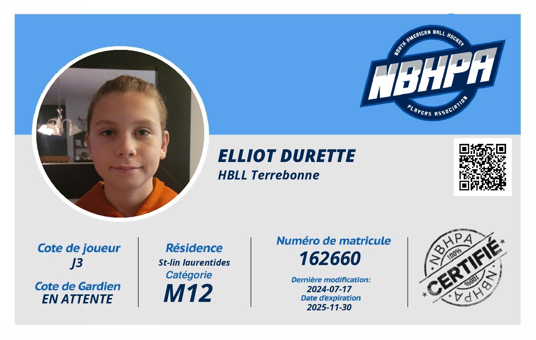 Elliot Durette