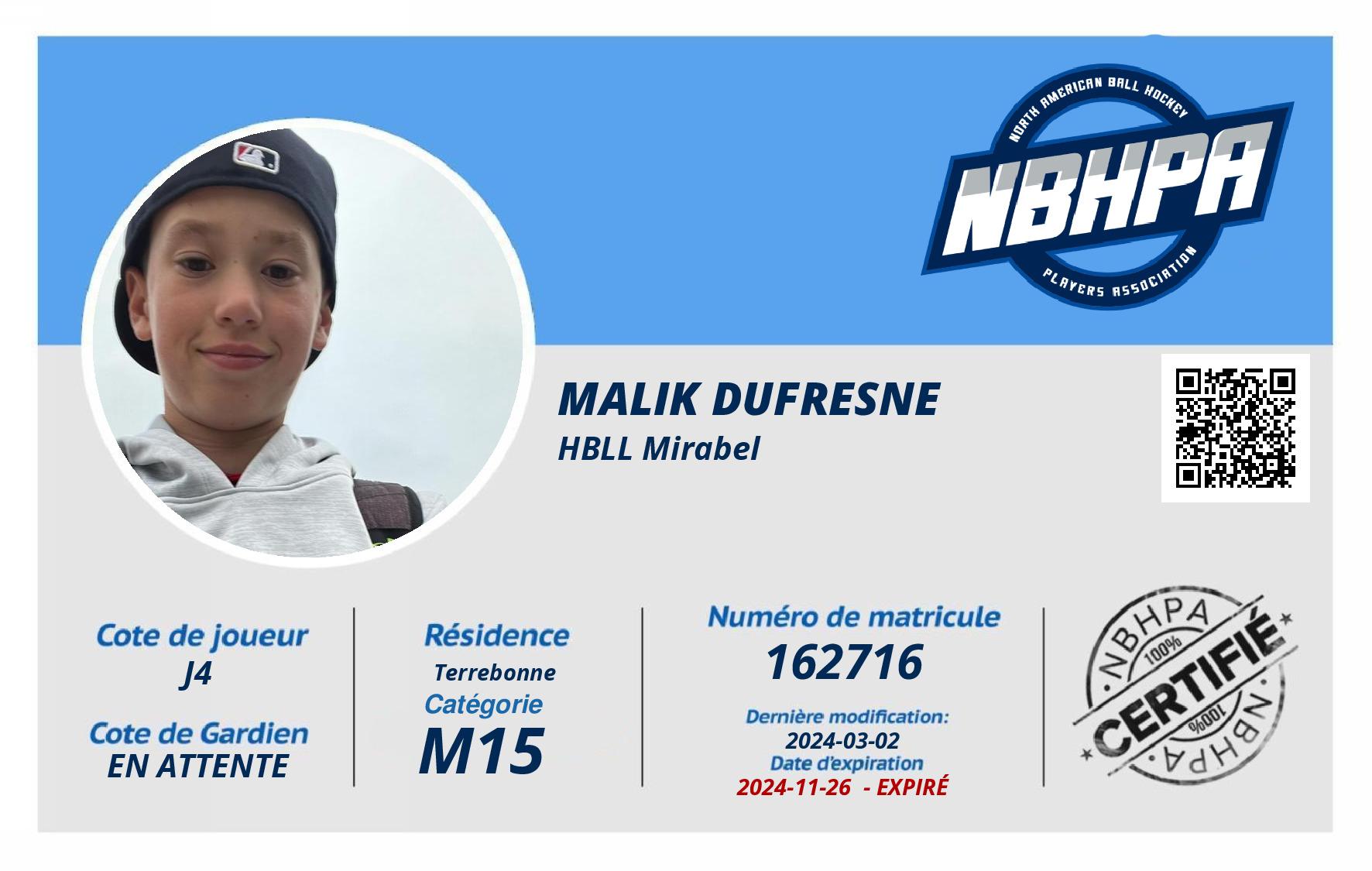Malik Dufresne