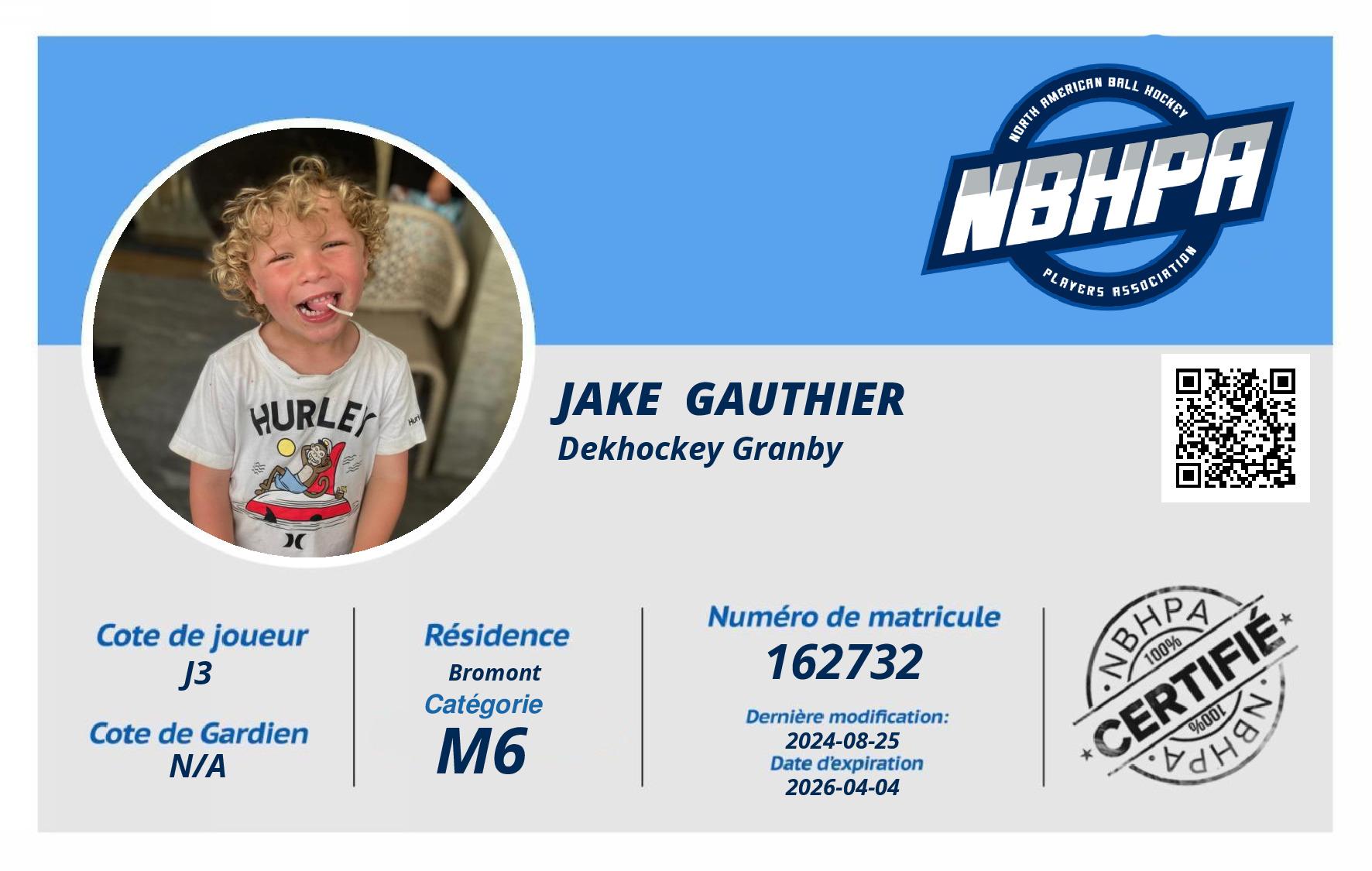Jake  Gauthier 