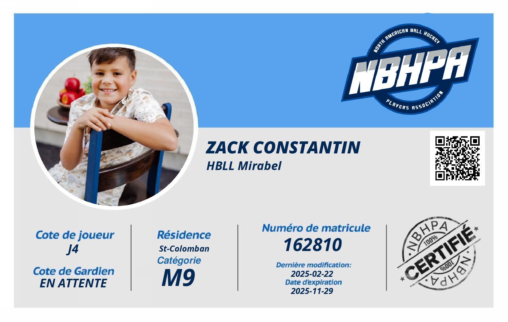 Zack Constantin 