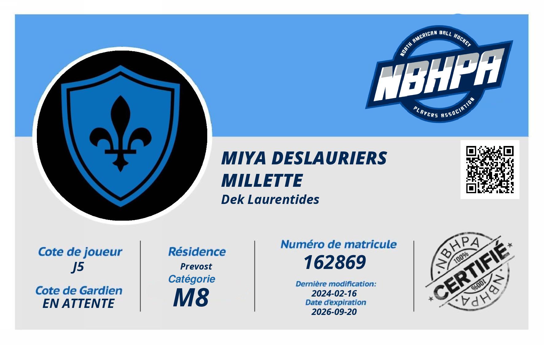 Miya Deslauriers Millette 
