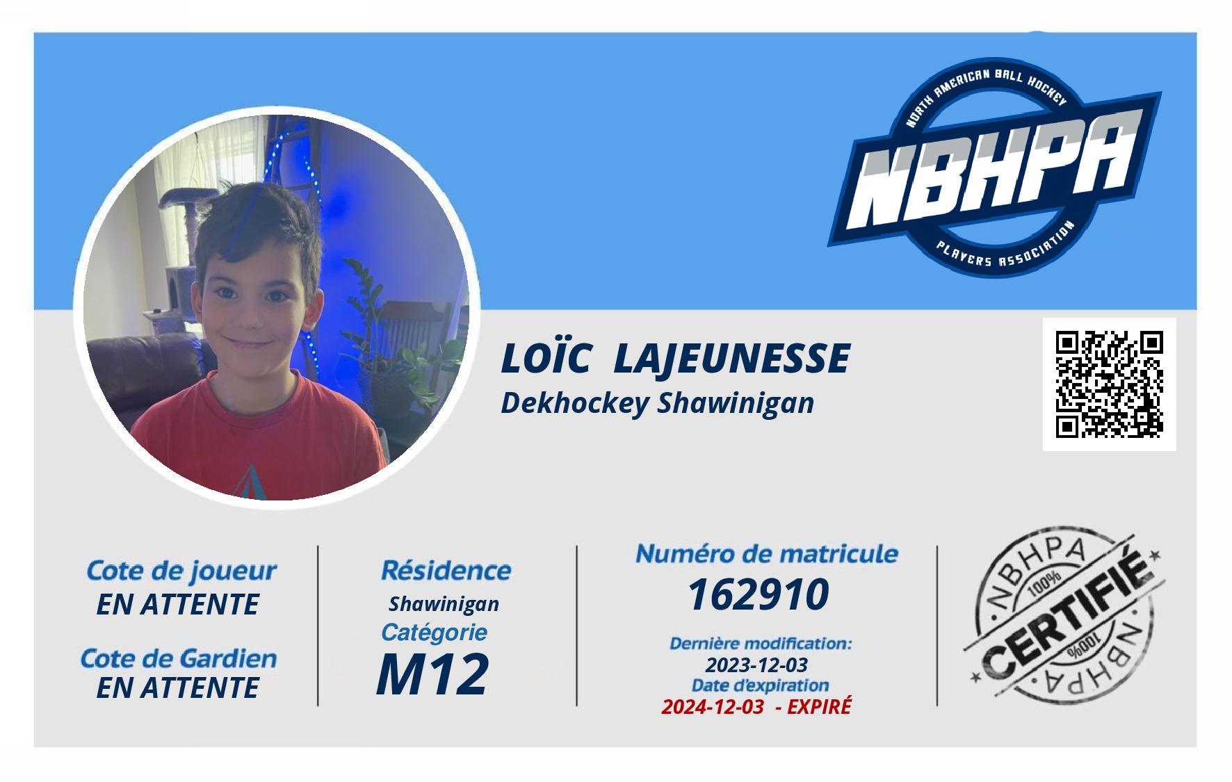 Loïc  Lajeunesse 