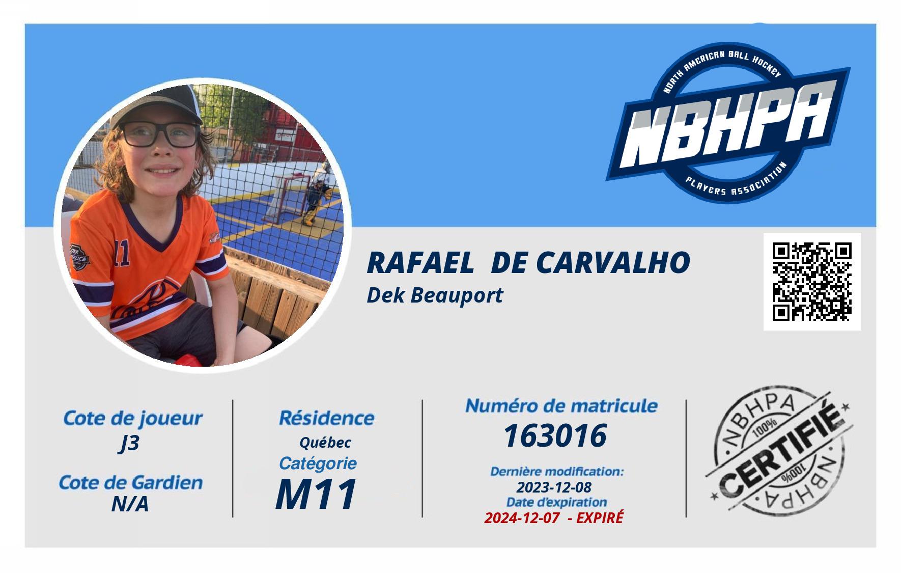 Rafael  De Carvalho 