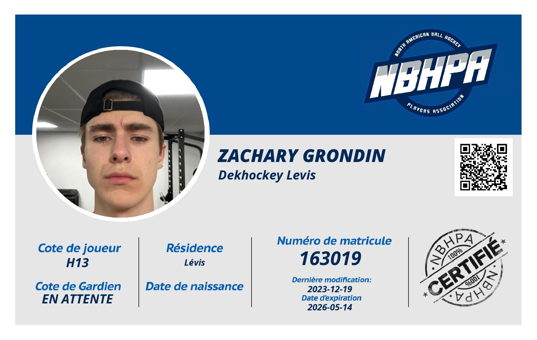 Zachary Grondin