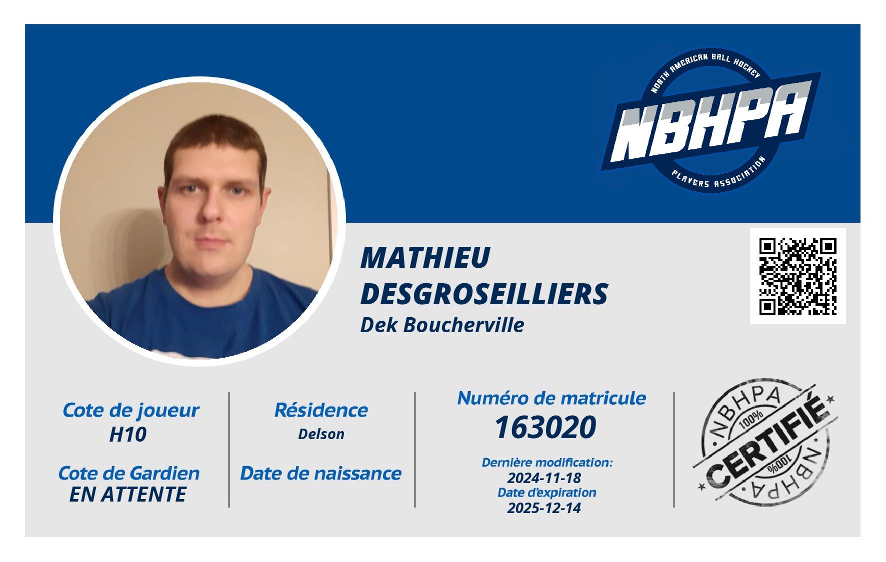 Mathieu Desgroseilliers