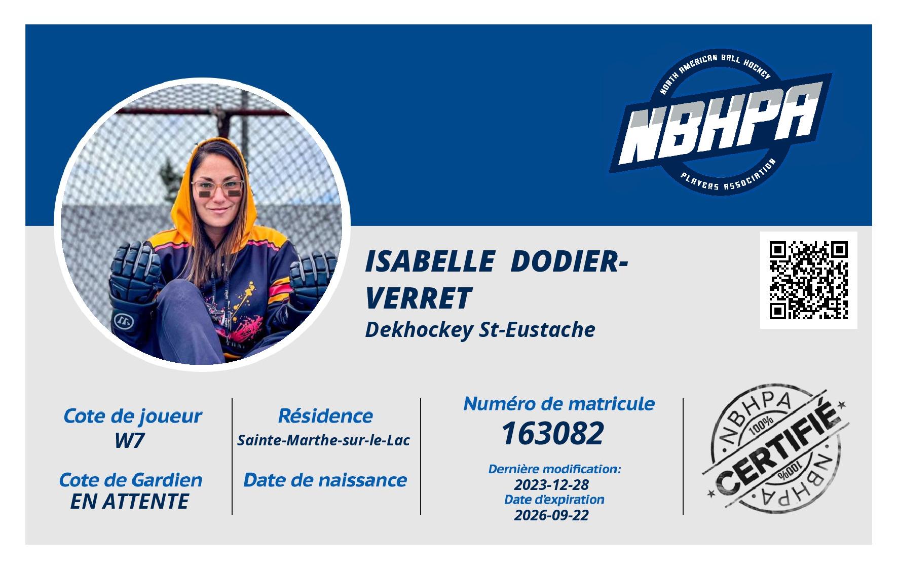 Isabelle  Dodier-Verret