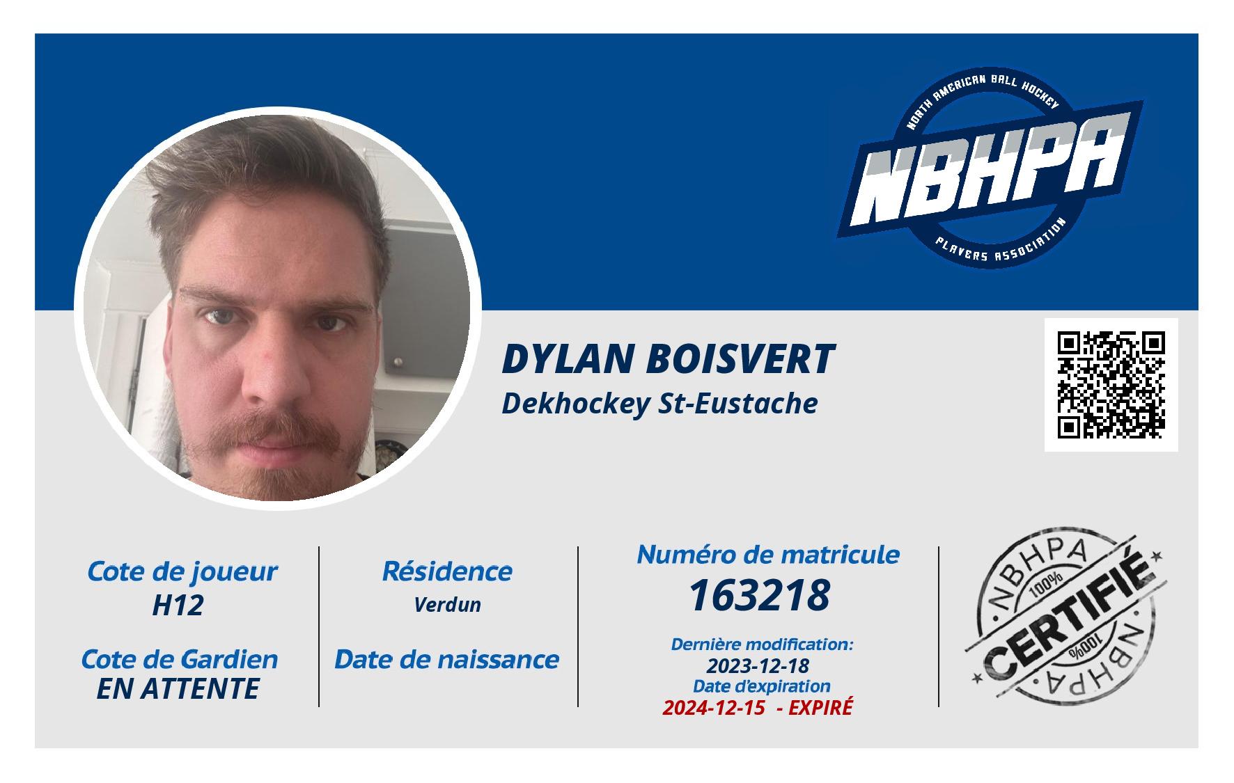 Dylan Boisvert