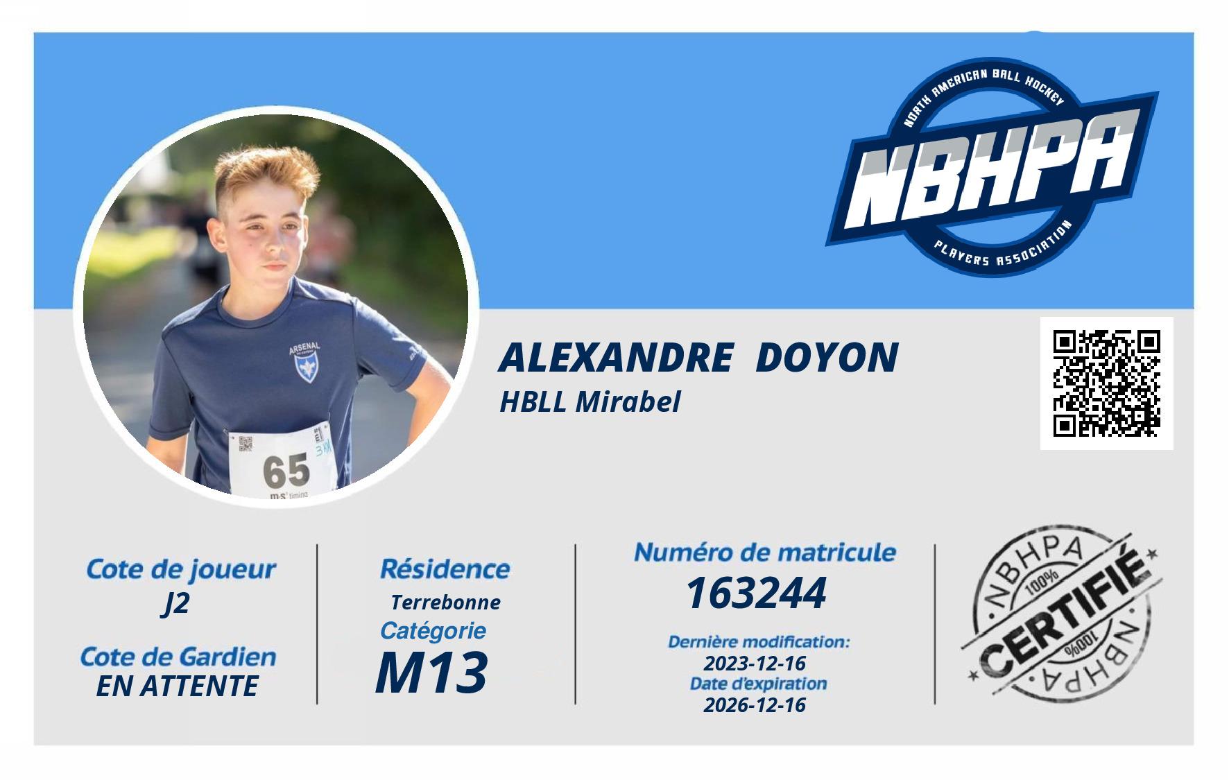 Alexandre  Doyon 