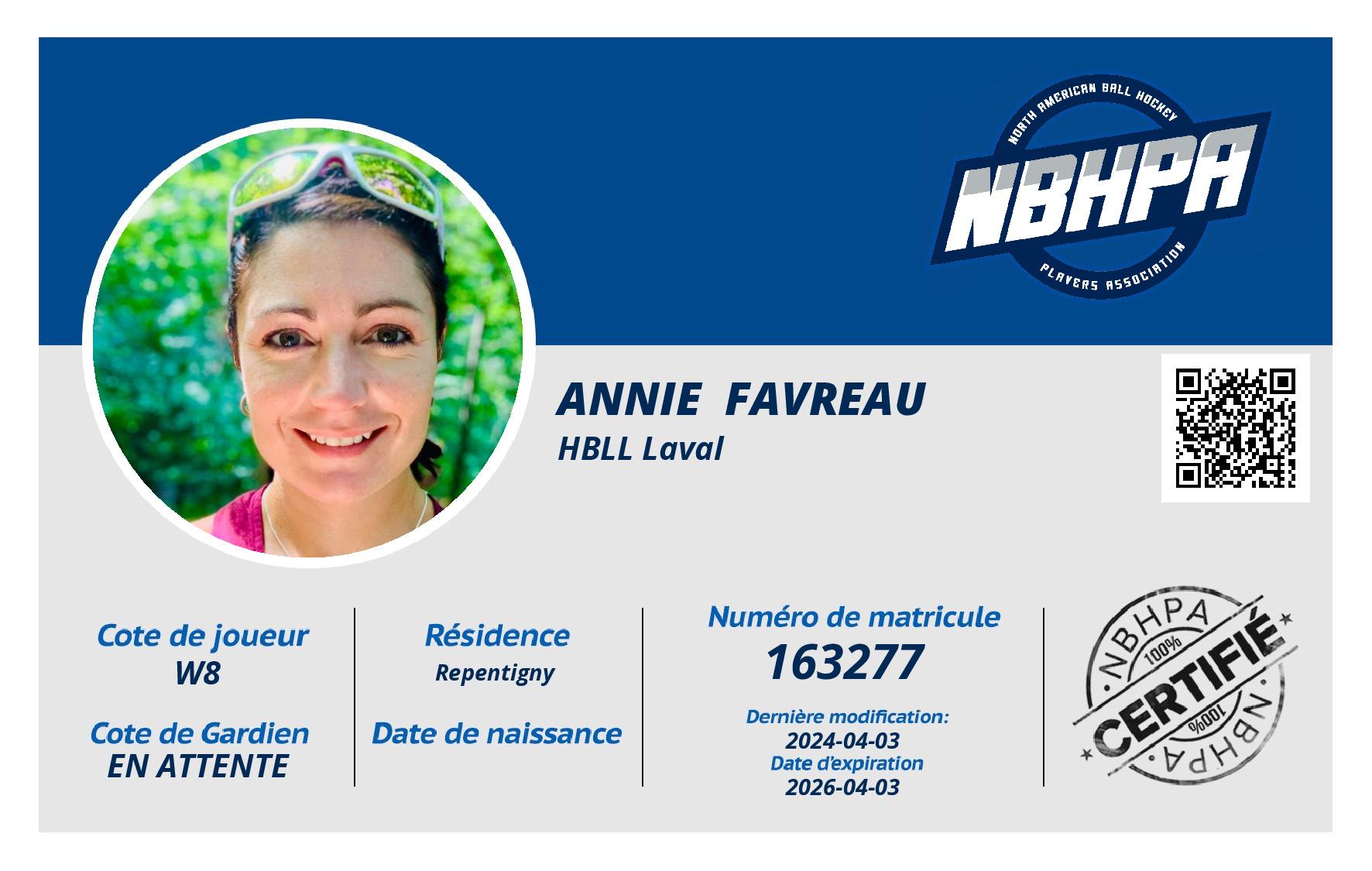 Annie  Favreau 