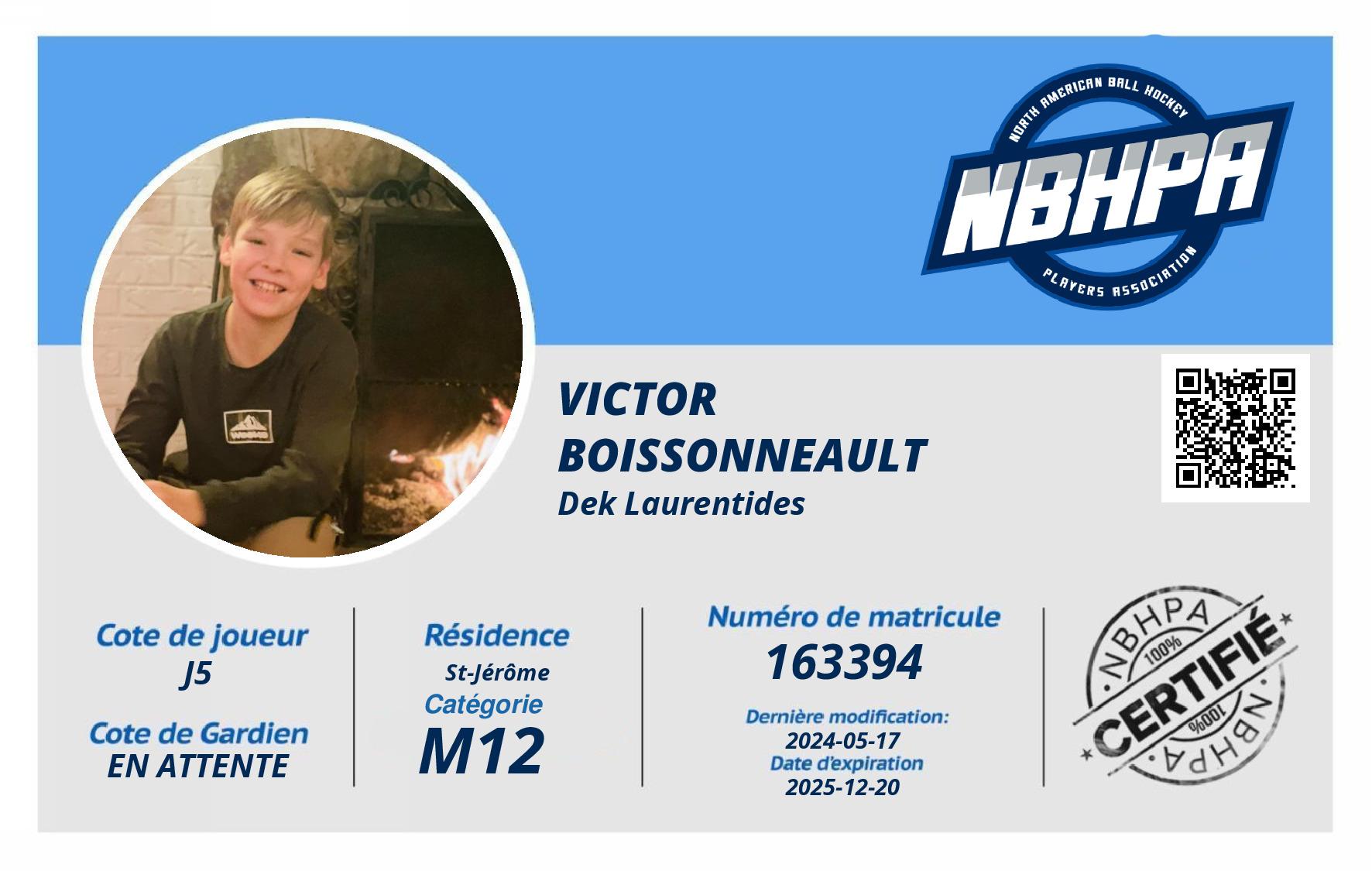 Victor  Boissonneault 