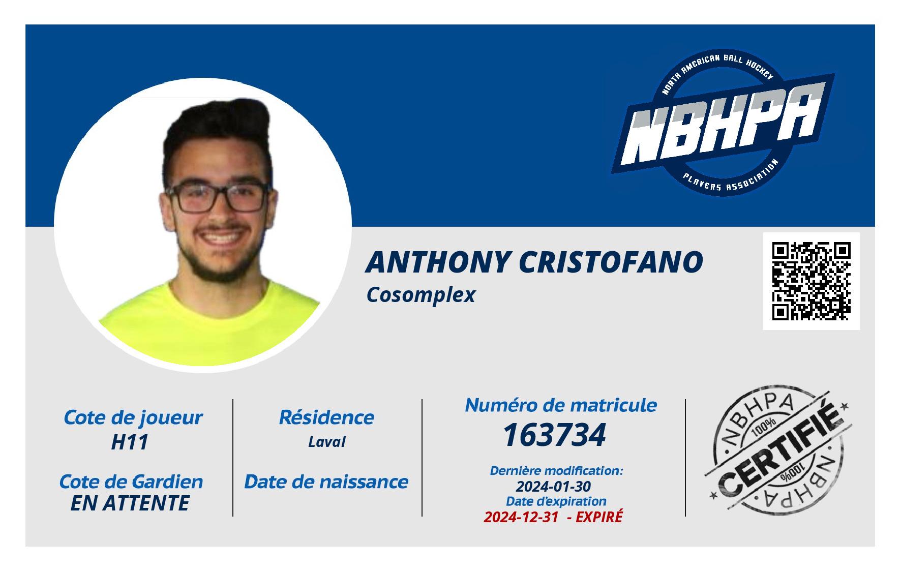 Anthony Cristofano