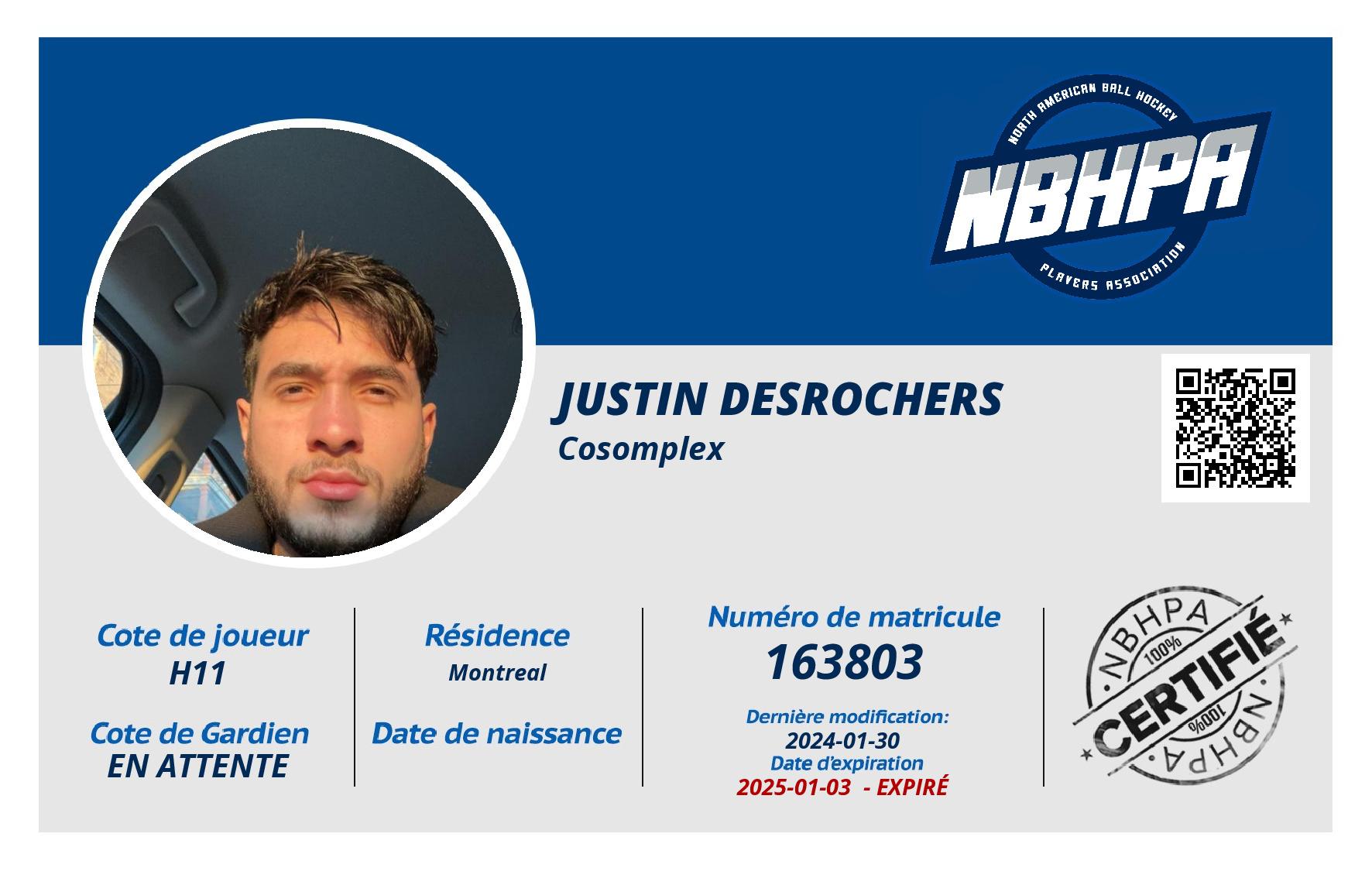 Justin Desrochers 