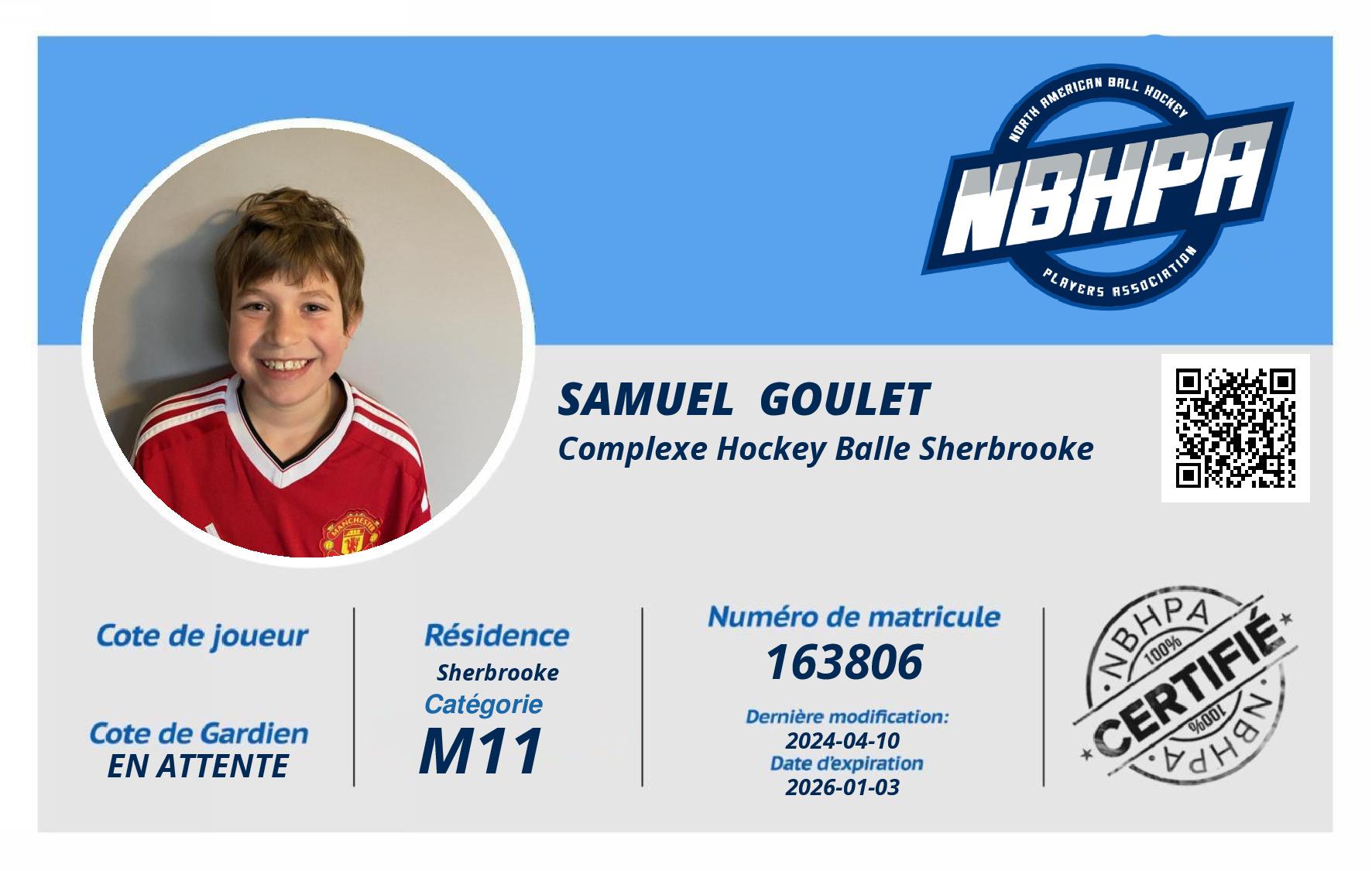 Samuel  Goulet