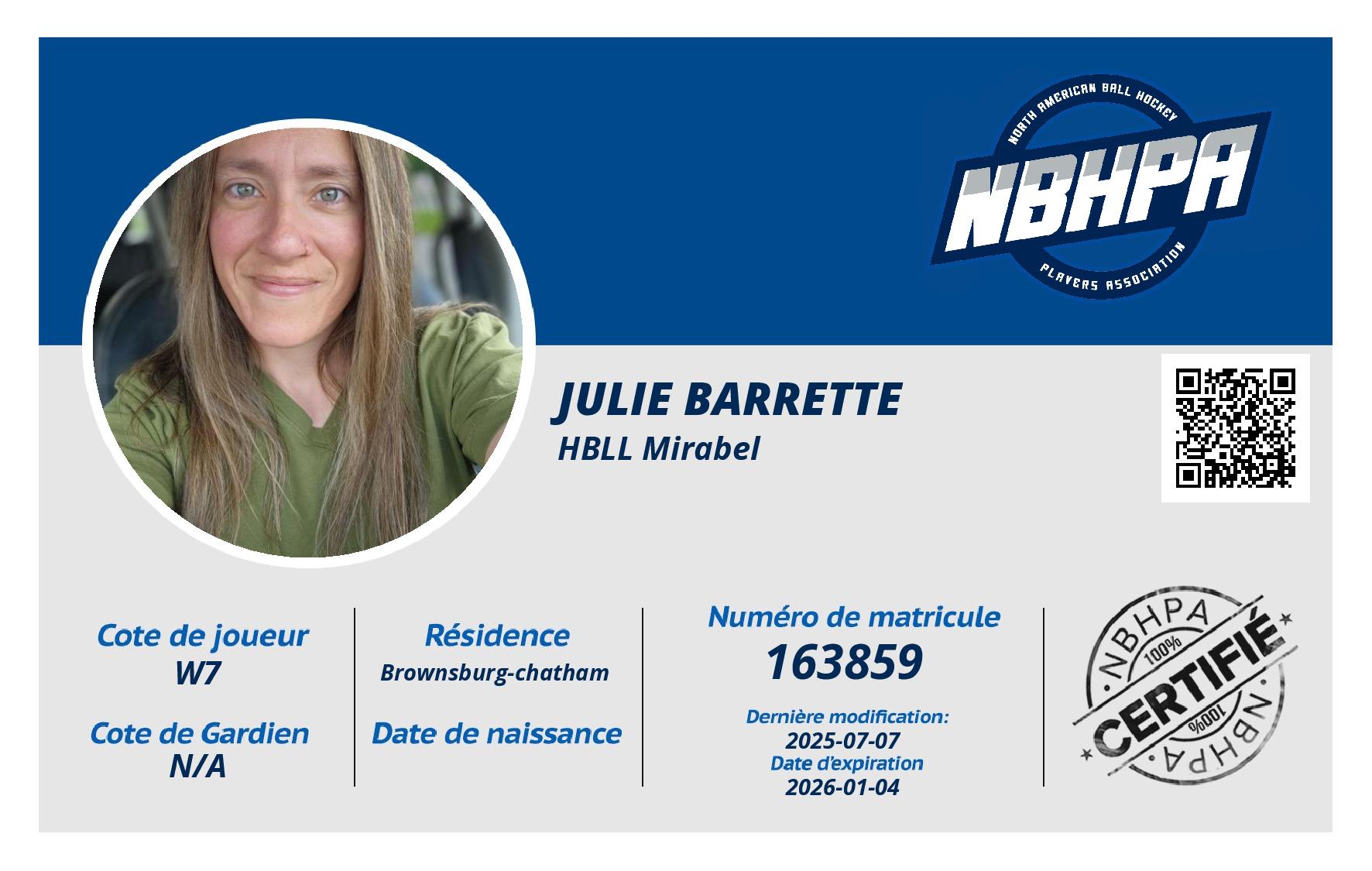 Julie Barrette