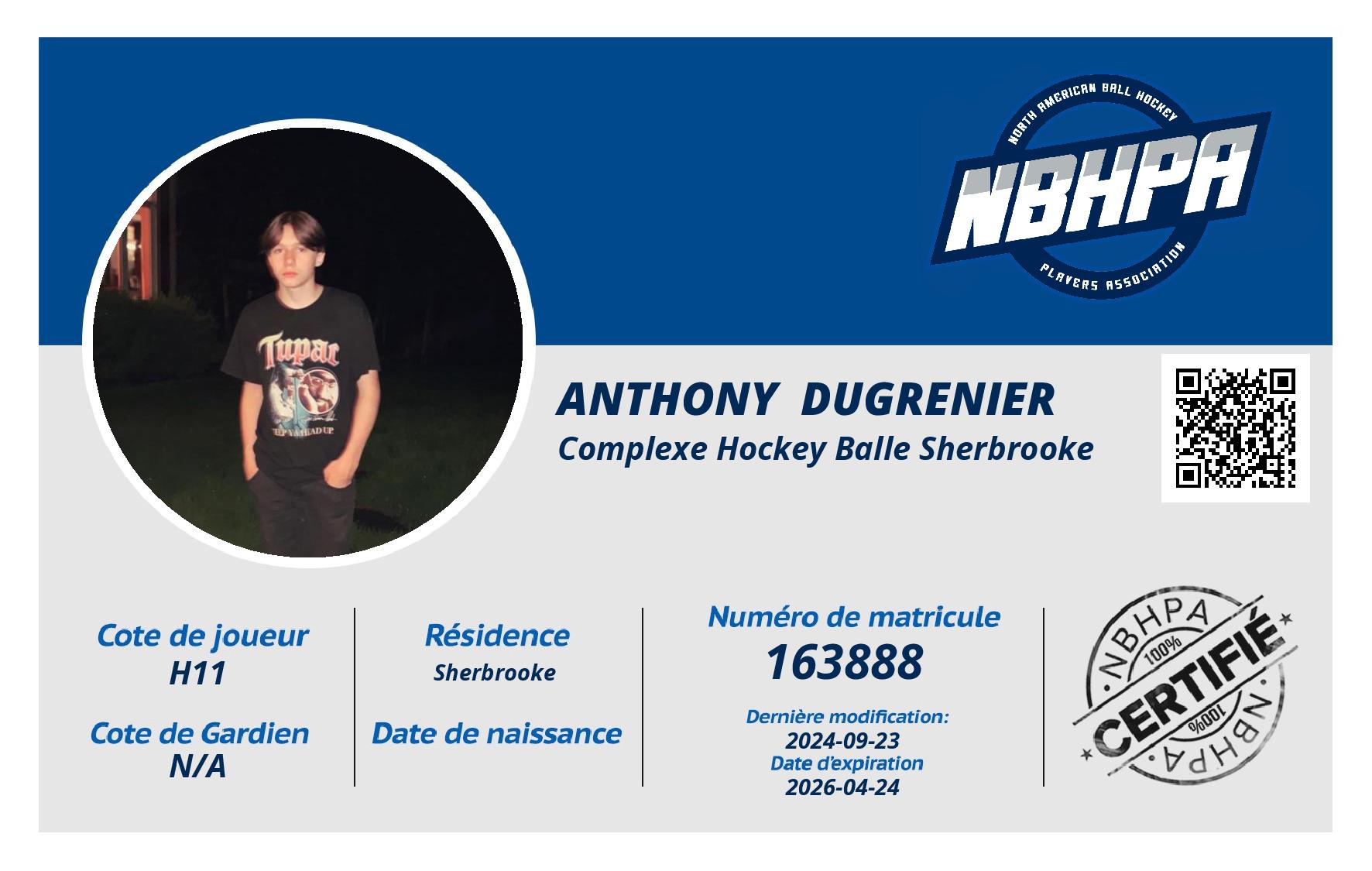 Anthony  Dugrenier 