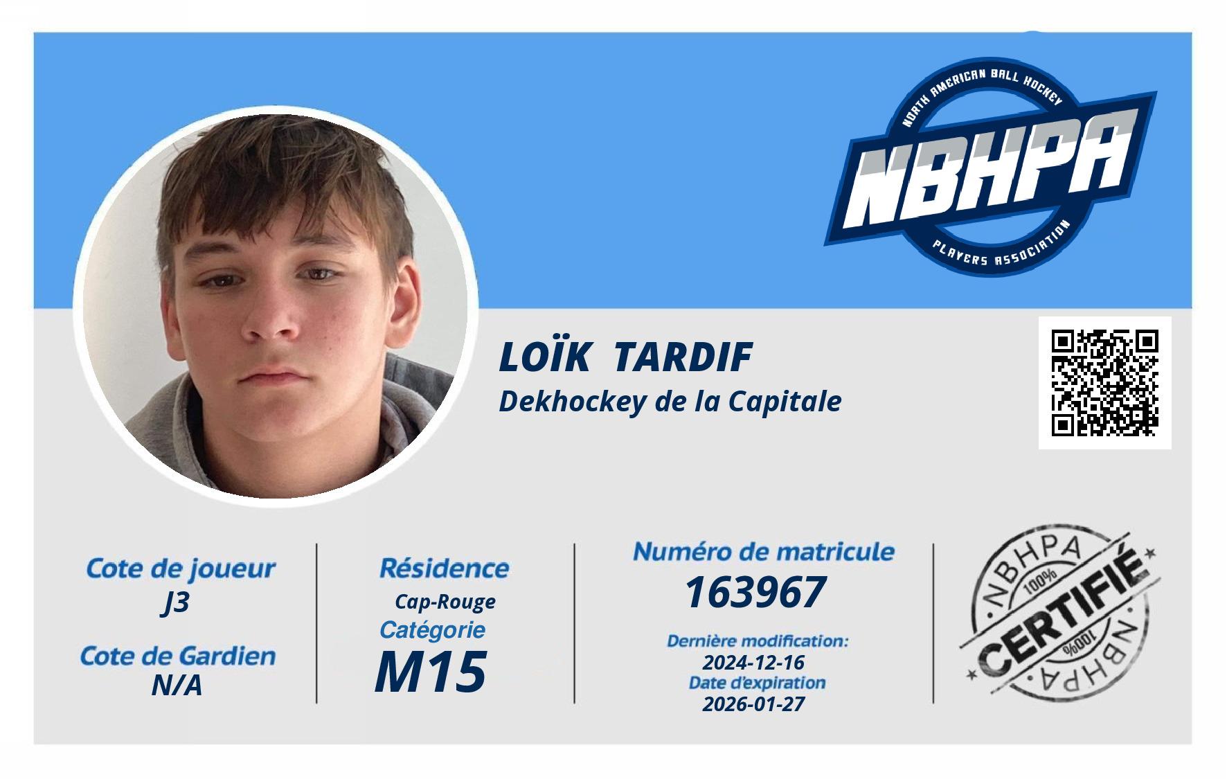 Loïk  Tardif