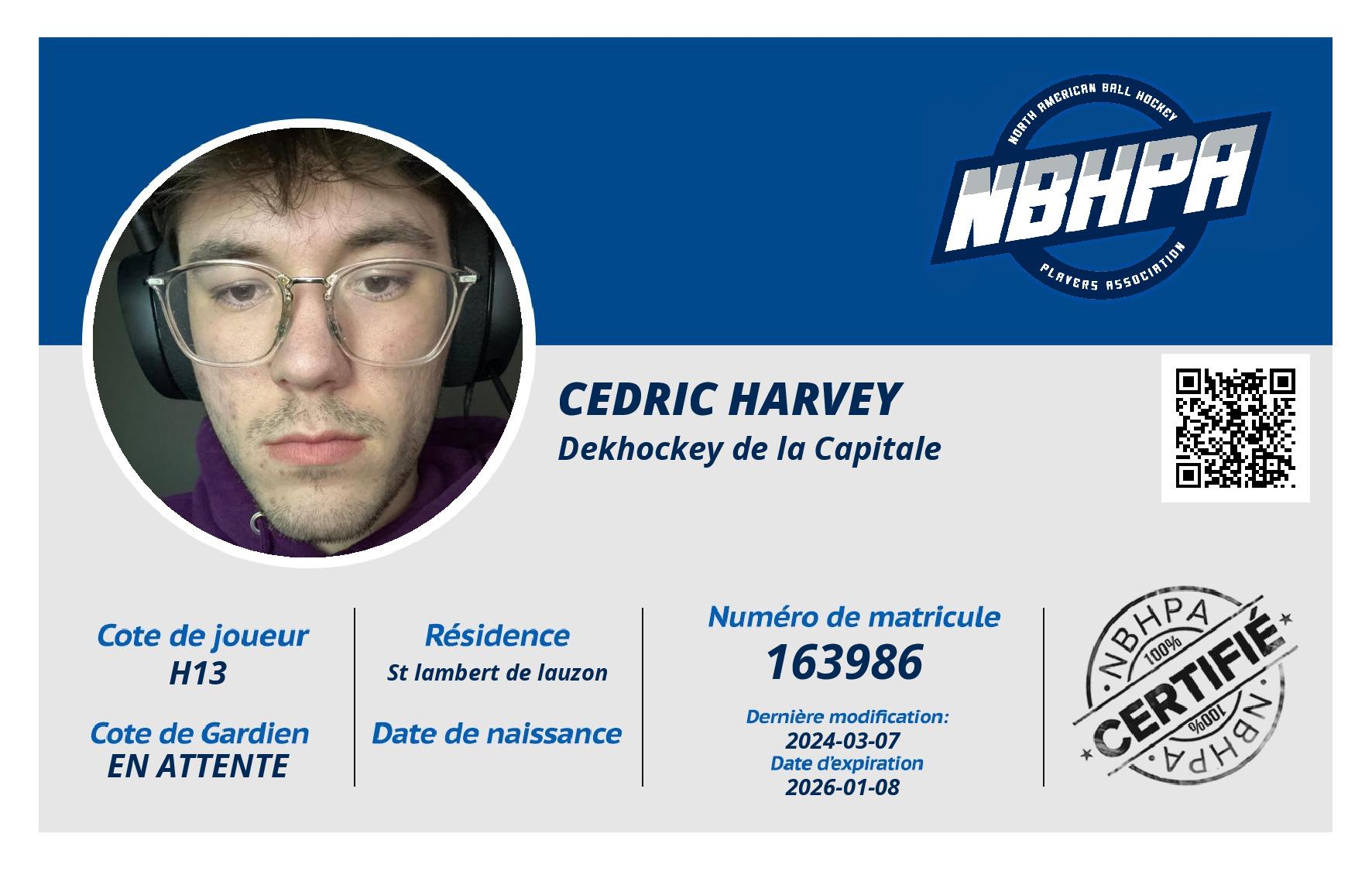 Cedric Harvey