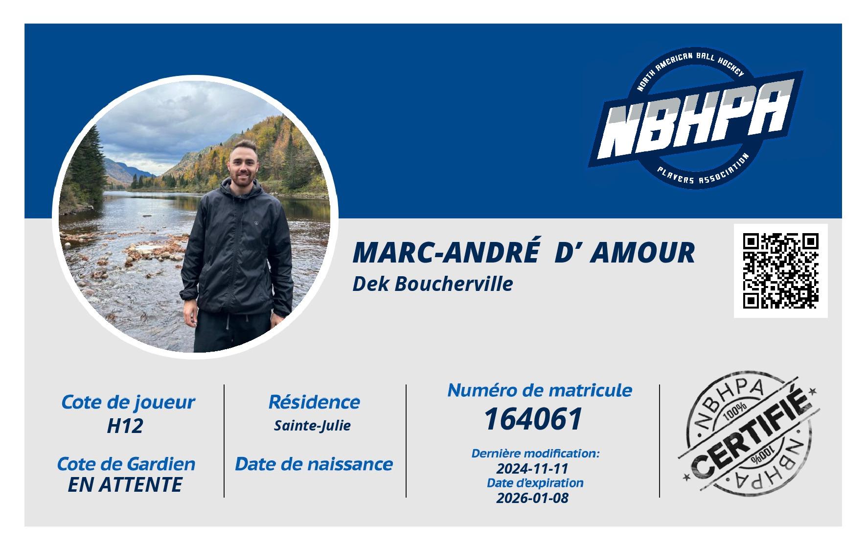 Marc-André  D’Amour