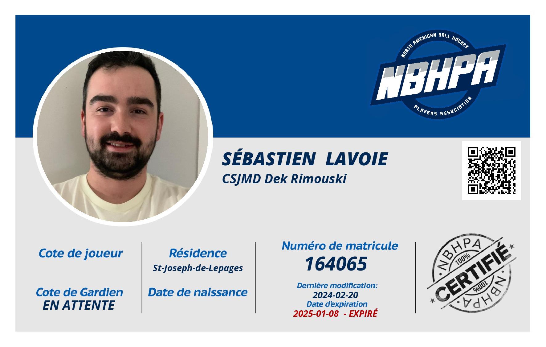 Sébastien  Lavoie