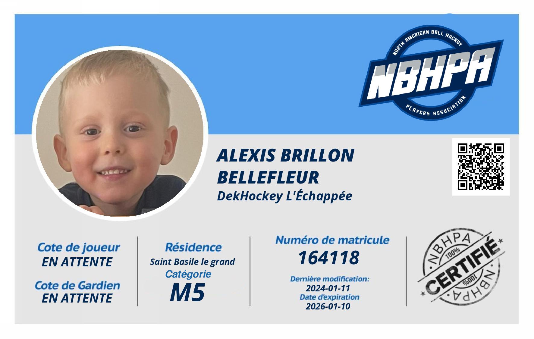 Alexis Brillon Bellefleur