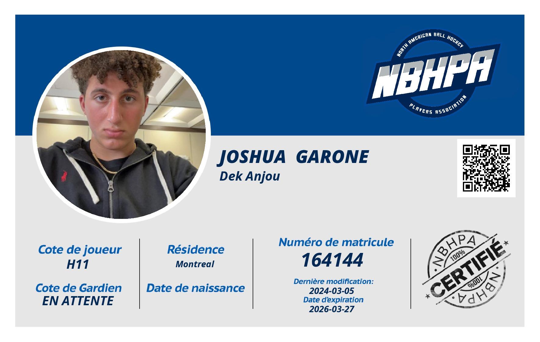 Joshua  Garone