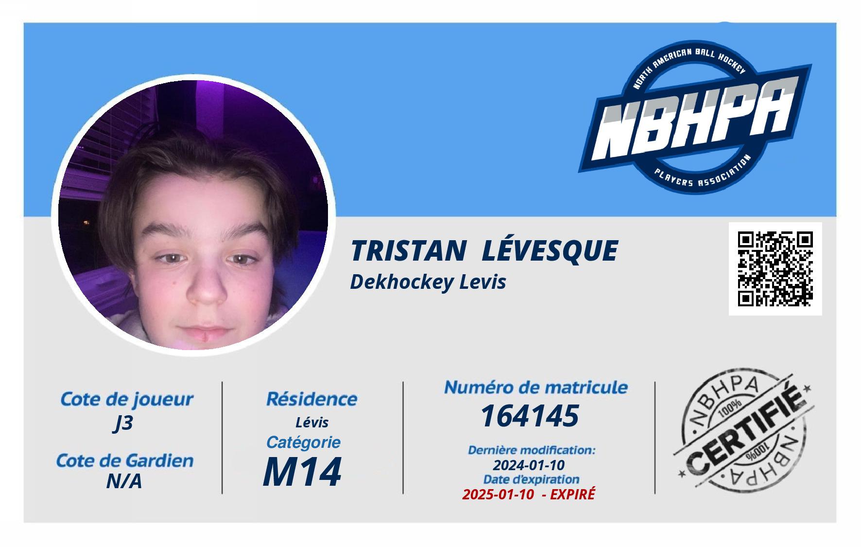 Tristan  Lévesque