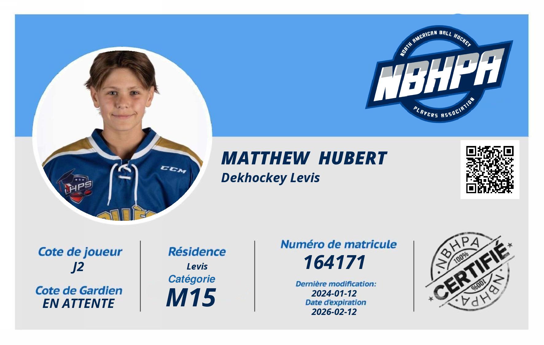 Matthew  Hubert