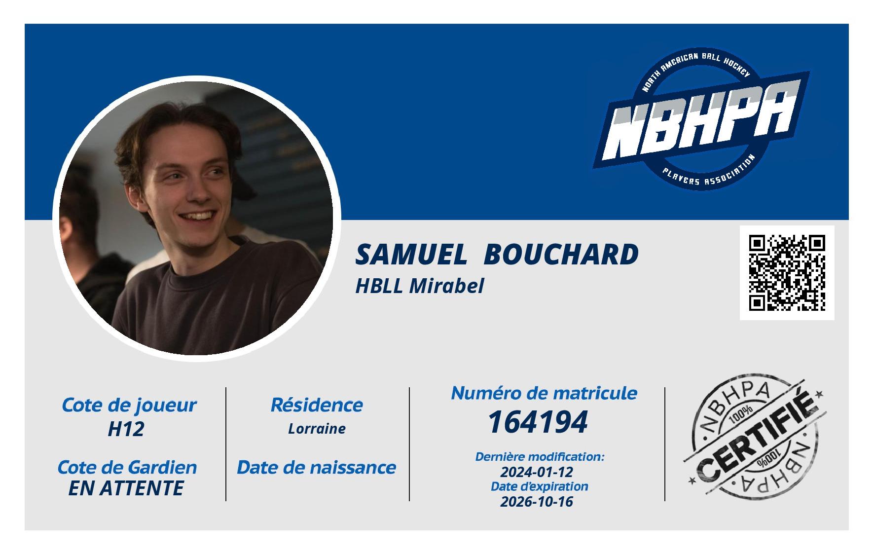 Samuel  Bouchard