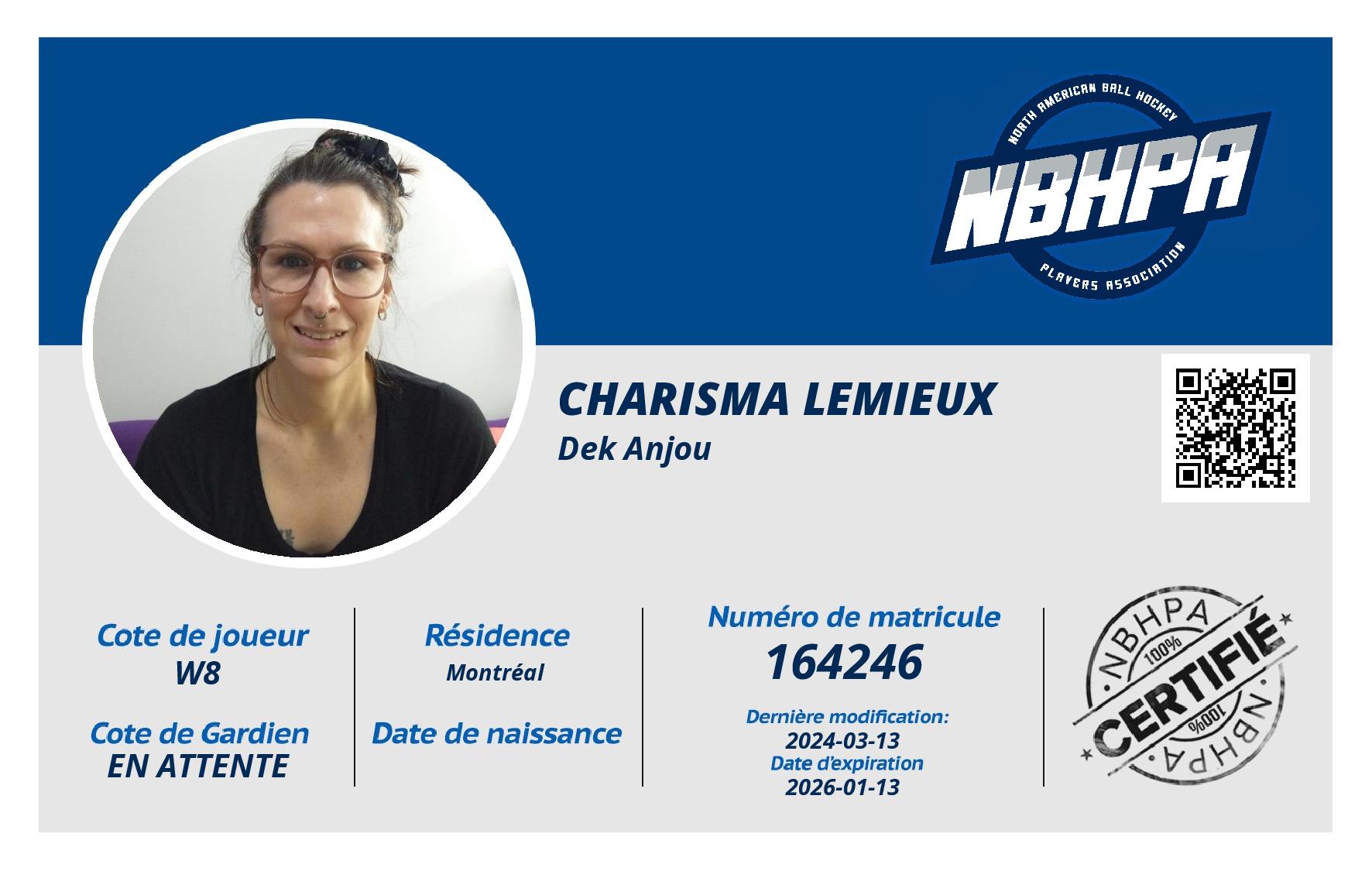 Charisma Lemieux