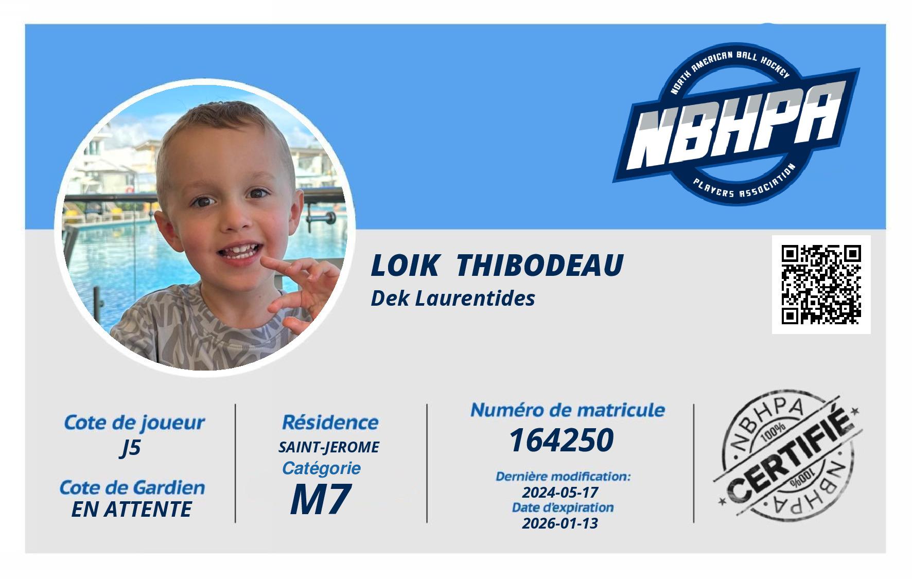 Loik  Thibodeau 