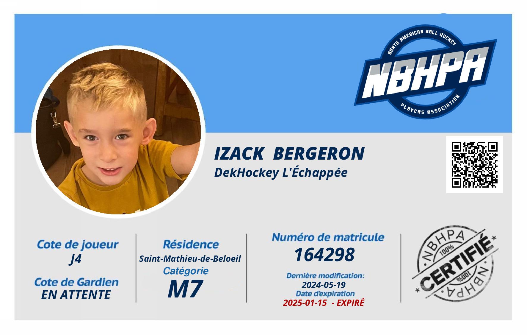 Izack  Bergeron 