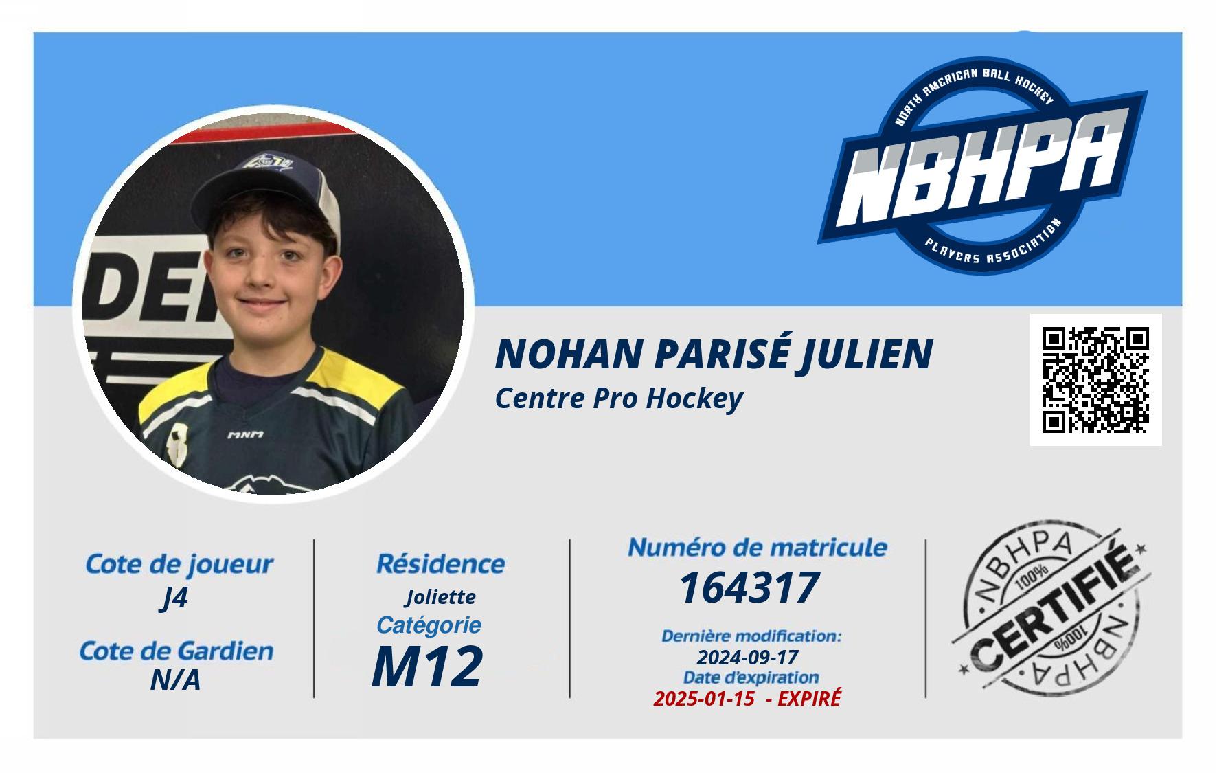 Nohan Parisé Julien